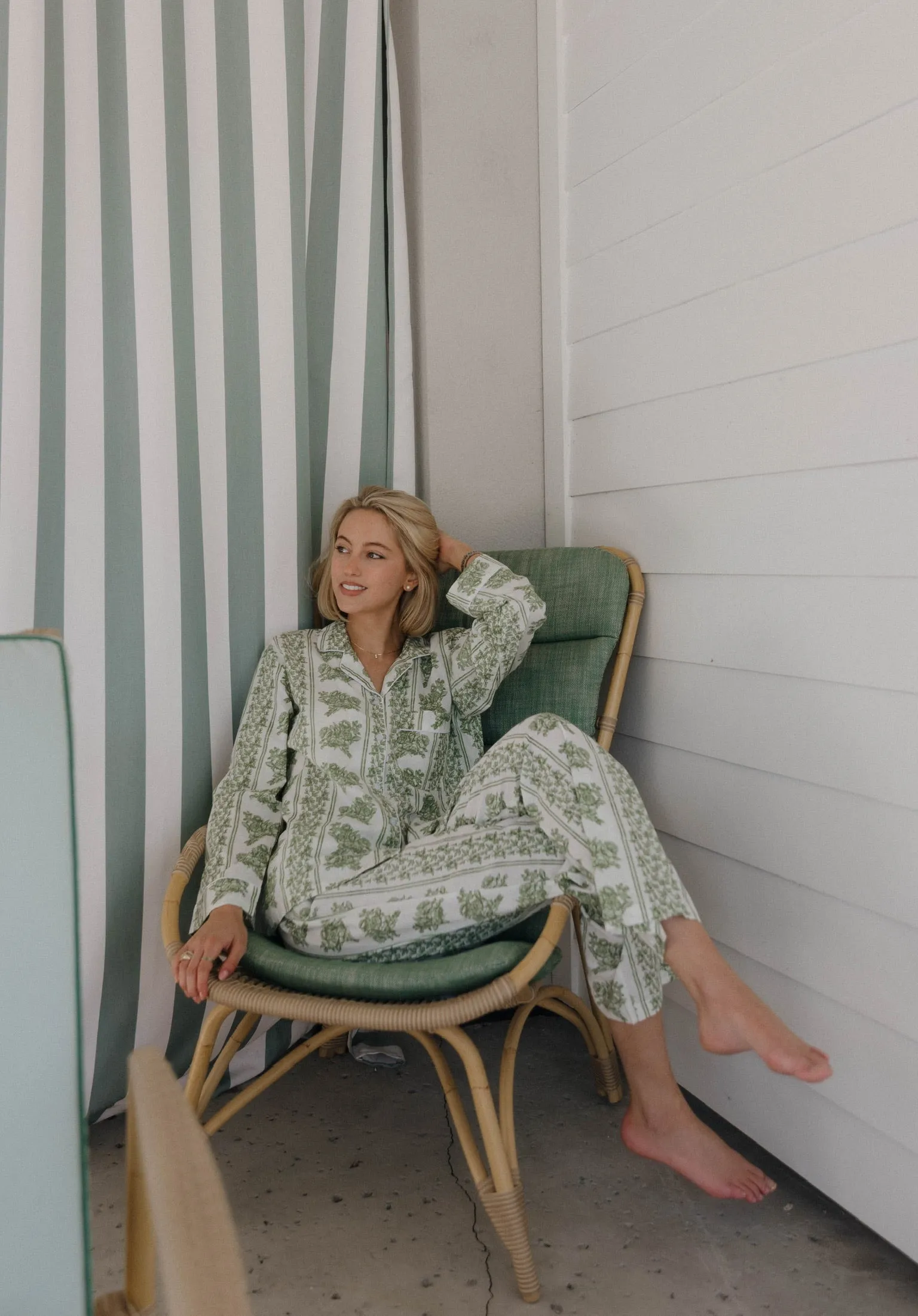 Cozy Pajama Set - Garden Green sold by Darling Loungewear product image thumbnail 3