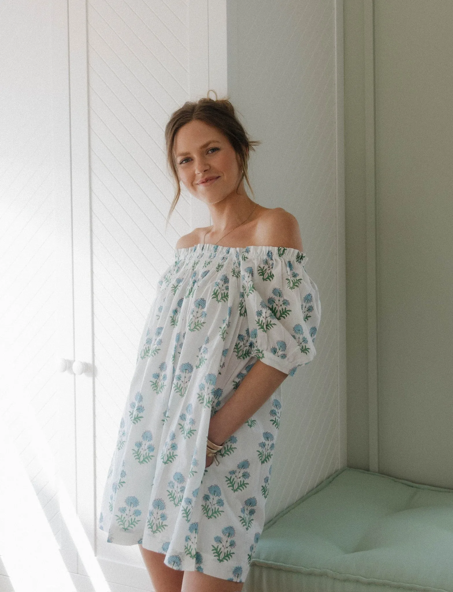 The Sweet and Short Set - Spring Blue Milos sold by Darling Loungewear