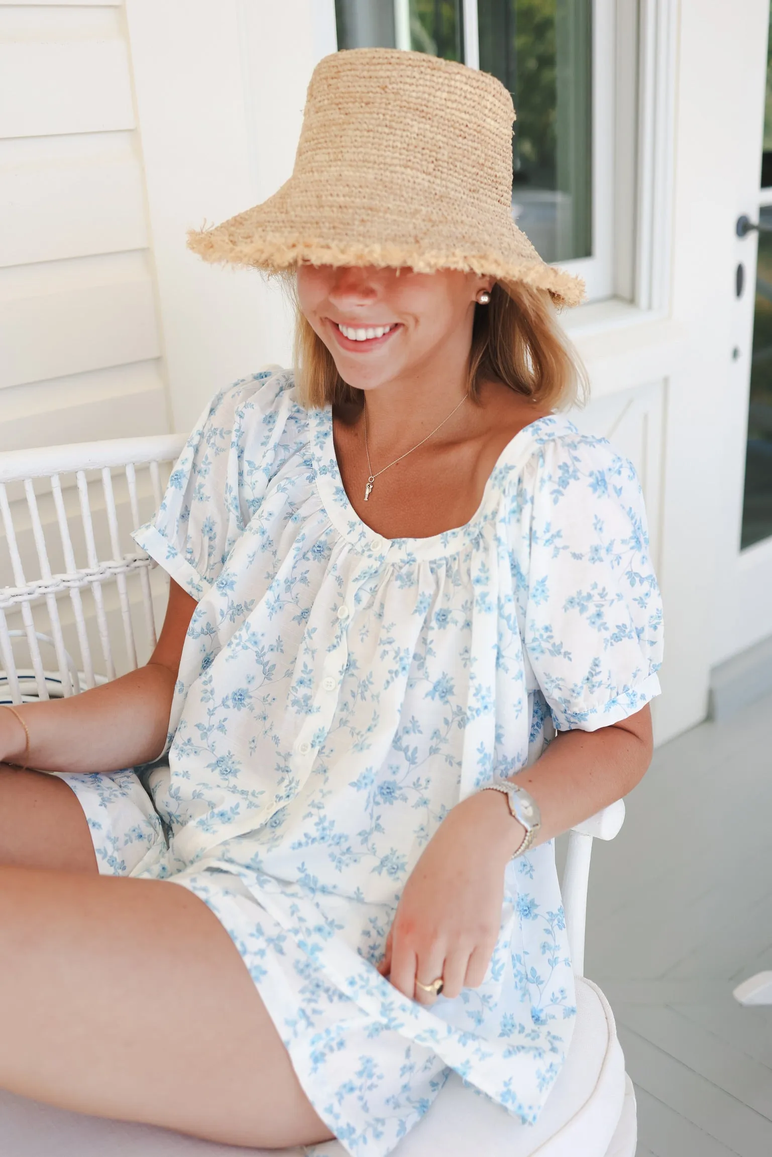 The Sway Set in Dainty Blue Rose sold by Darling Loungewear product image thumbnail 3