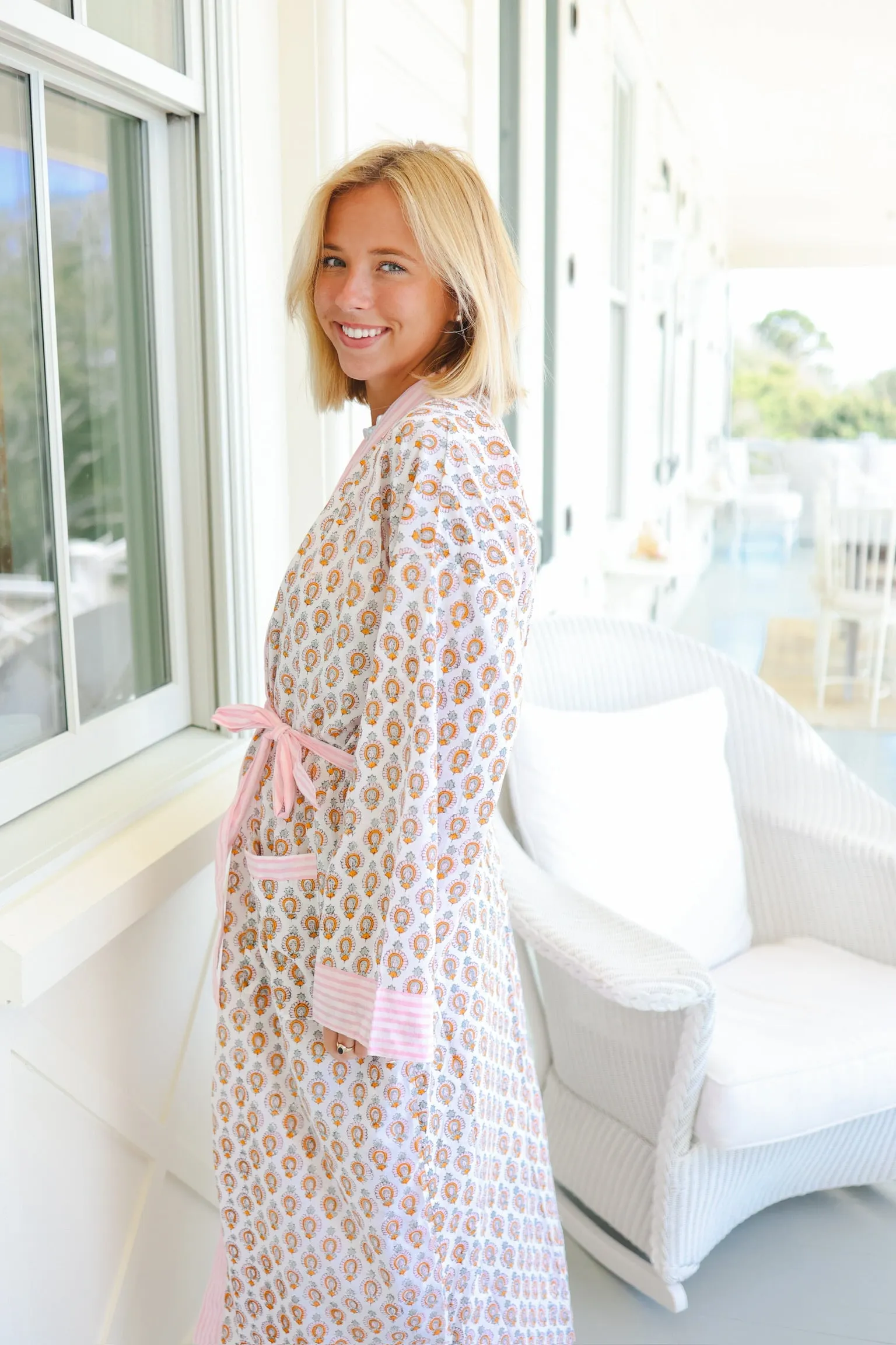 Bathrobe in Spring Sorbet - Long sold by Darling Loungewear product image thumbnail 4