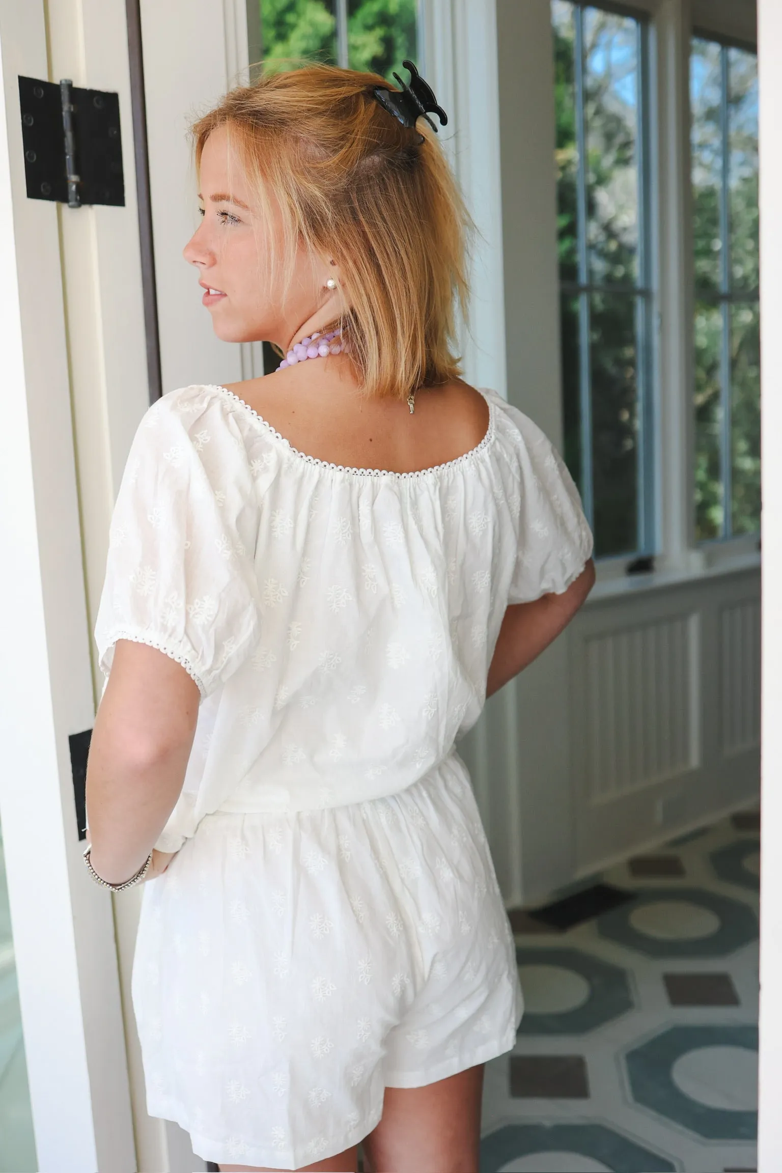 The Dream Short Set - White Daisy sold by Darling Loungewear product image thumbnail 3