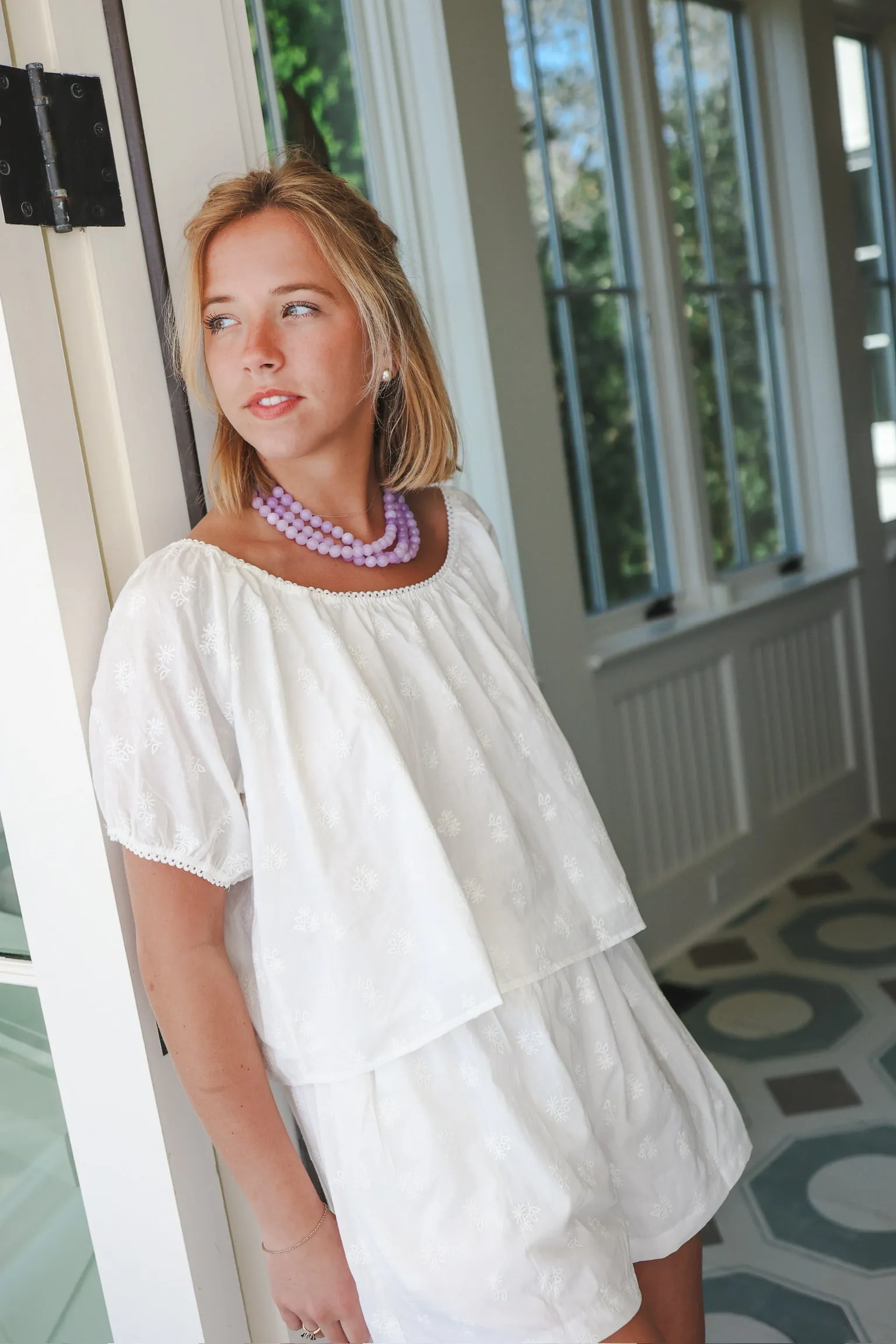 The Dream Short Set - White Daisy sold by Darling Loungewear product image thumbnail 2