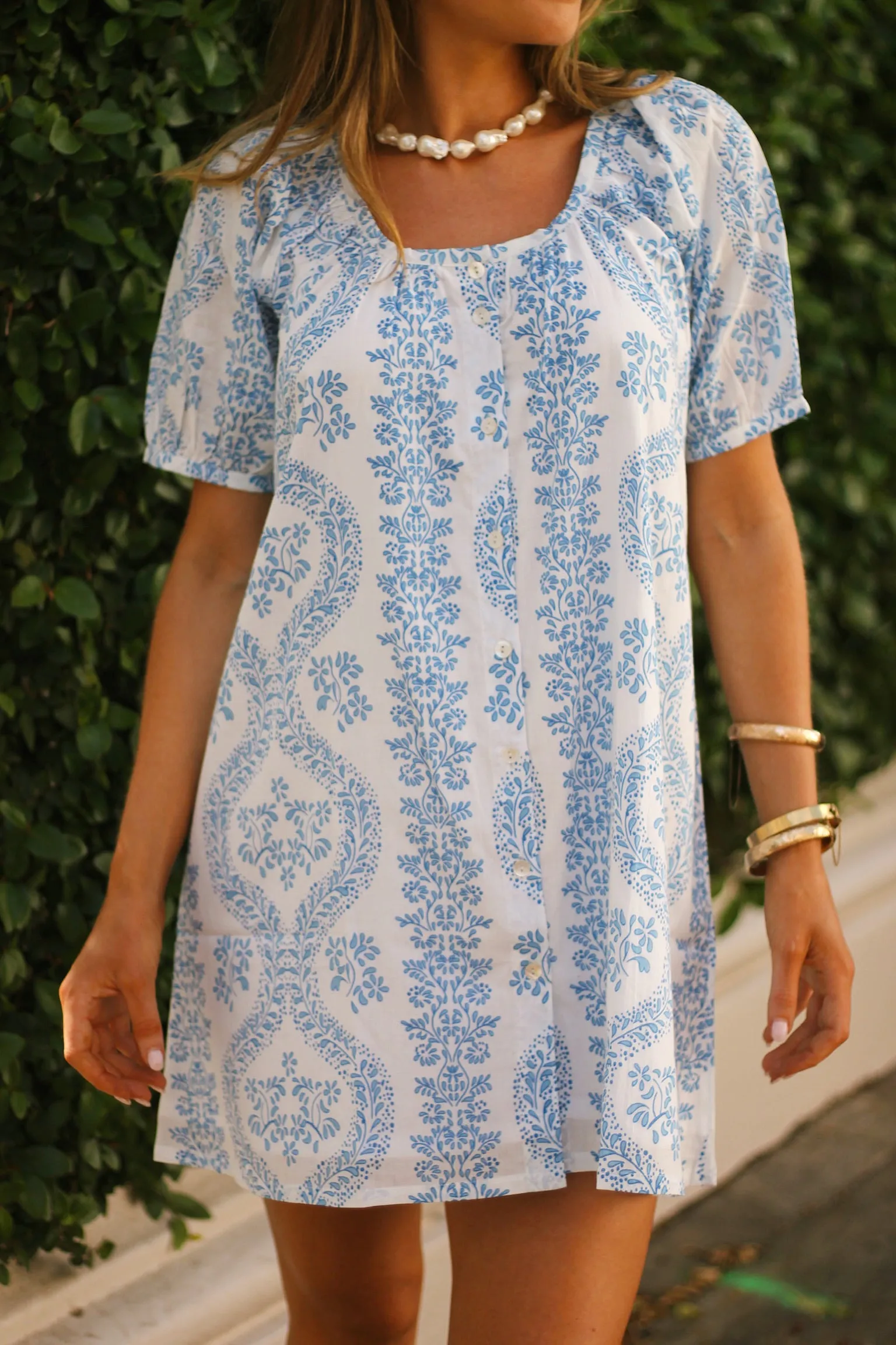 Everyday Mini Dress - Blue Lace sold by Darling Loungewear product image thumbnail 2