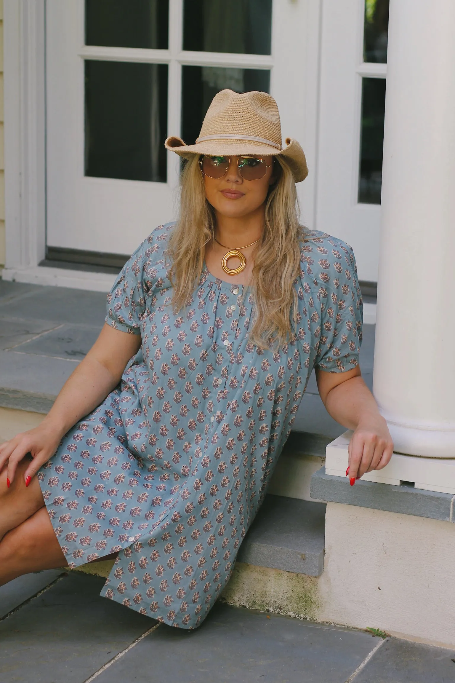 Everyday Mini Dress - Dusty Blue sold by Darling Loungewear product image thumbnail 4