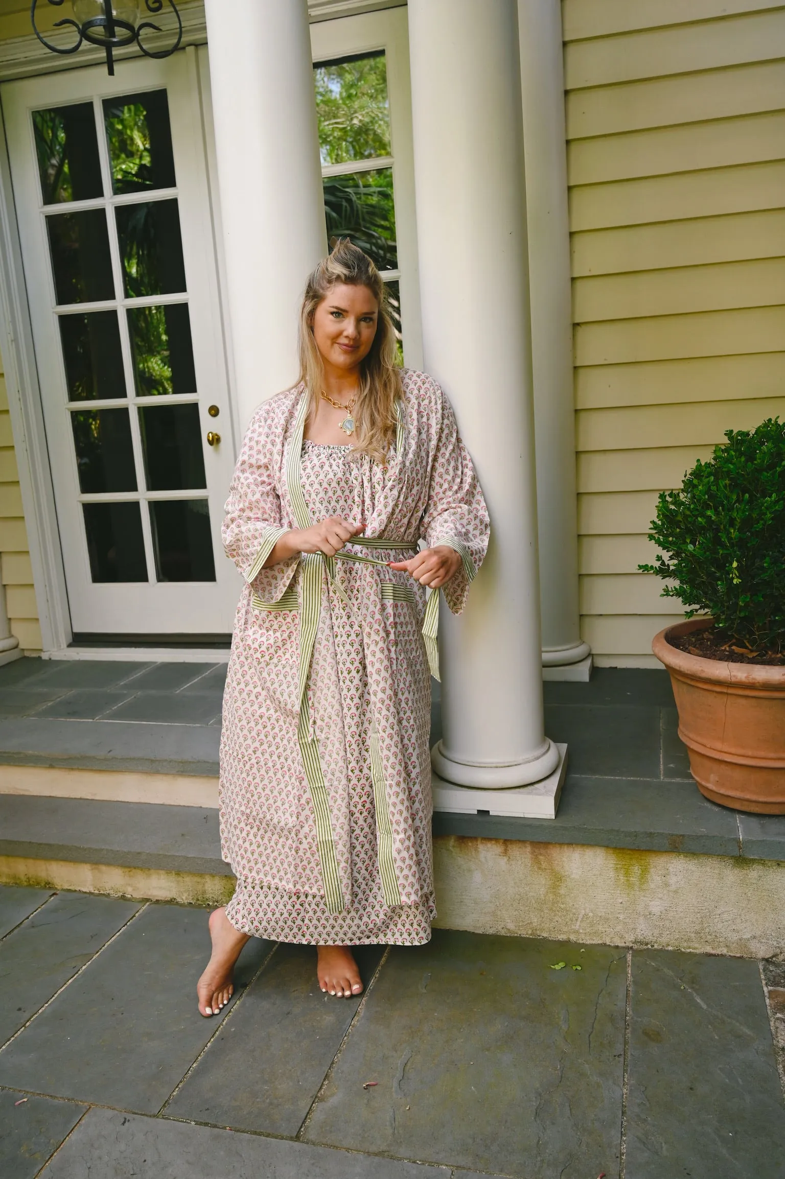 Bathrobe in Garden Party- Long sold by Darling Loungewear product image thumbnail 2