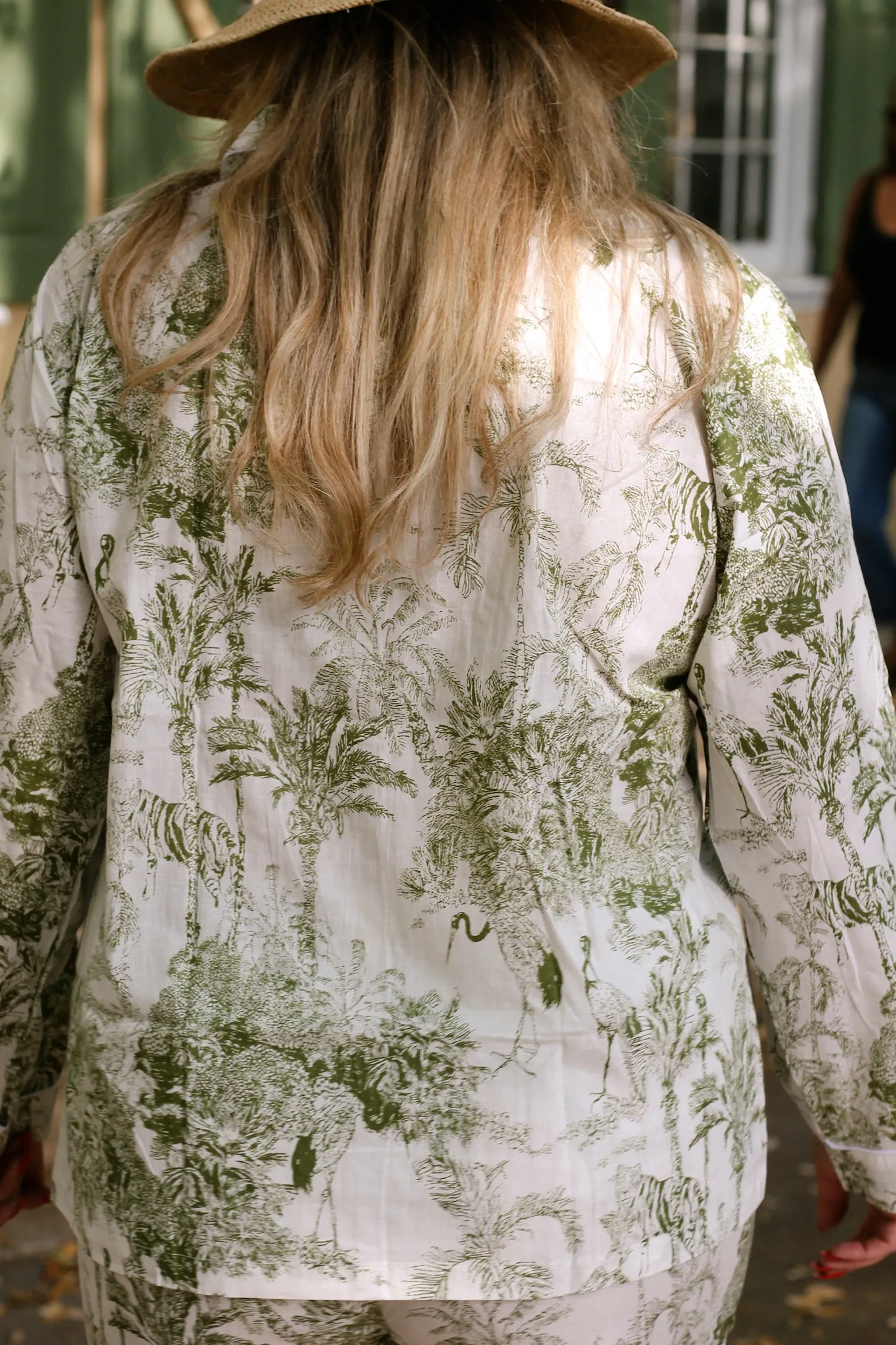 Lowcountry Green Toile Set - Long/Short sold by Darling Loungewear product image thumbnail 3
