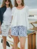 Boxer Shorts - Sea Life Floral Blue sold by Darling Loungewear