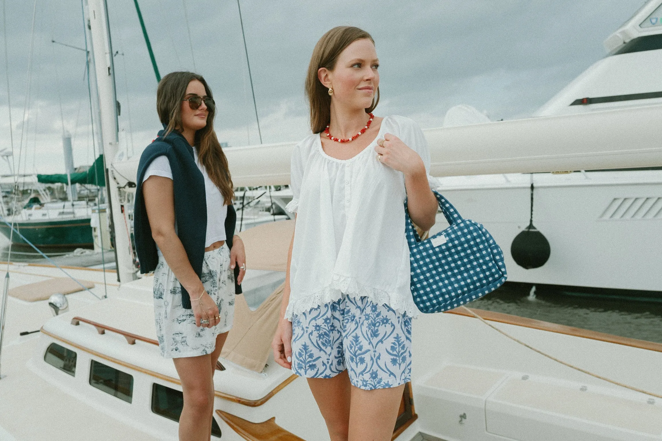 Boxer Shorts - Sea Life Floral Blue sold by Darling Loungewear