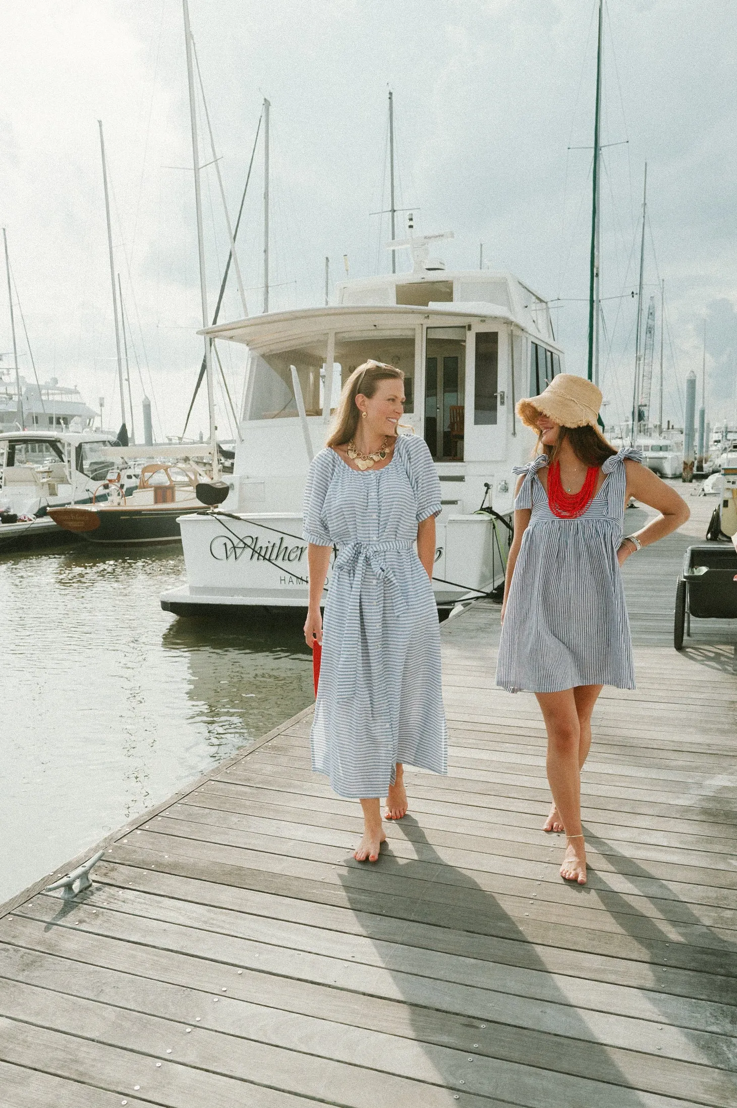 The Scotty Dress - Sky Stripe sold by Darling Loungewear product image thumbnail 2