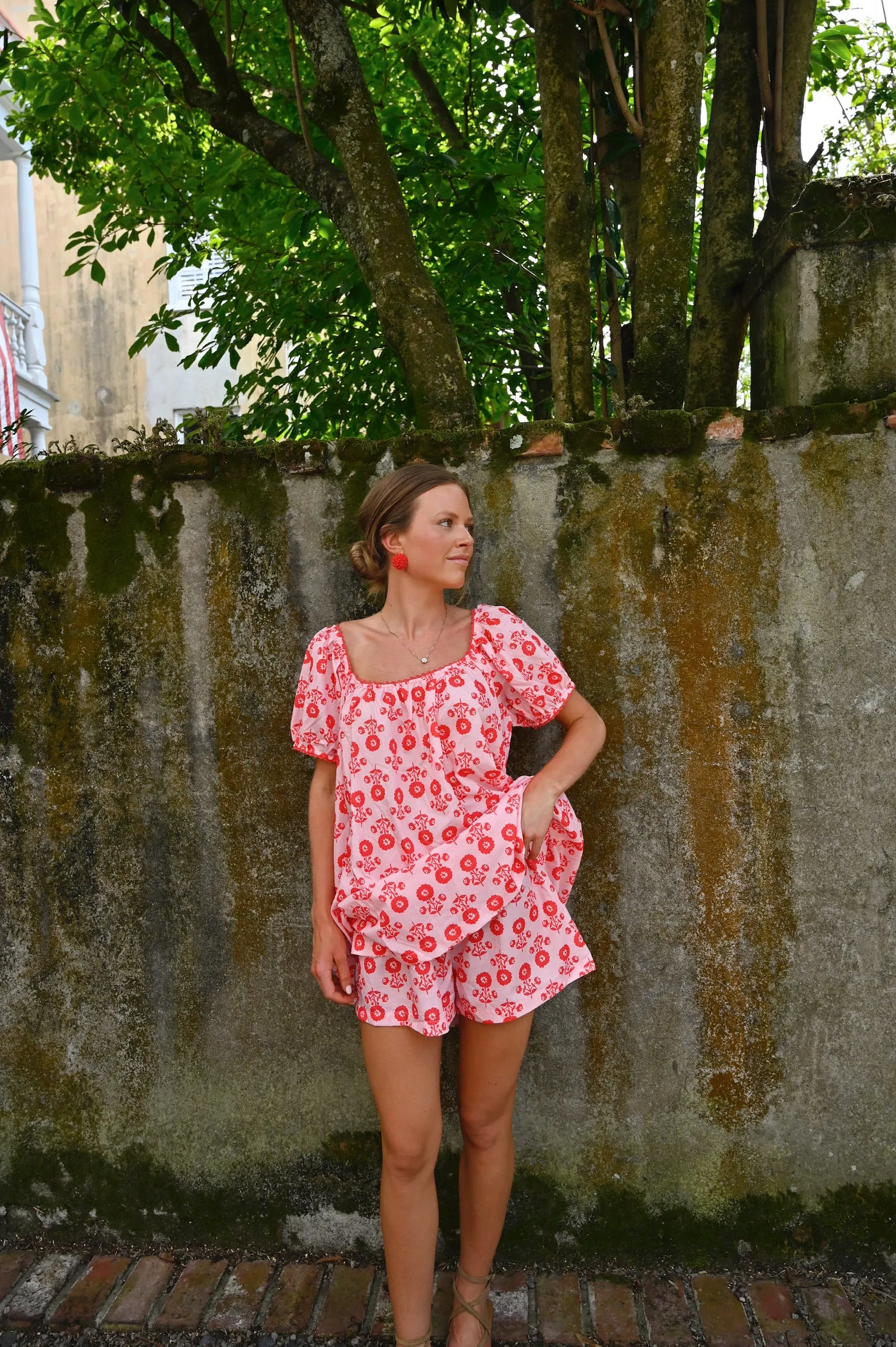 The Madeline Dress Set - Berry Poppy sold by Darling Loungewear product image thumbnail 5