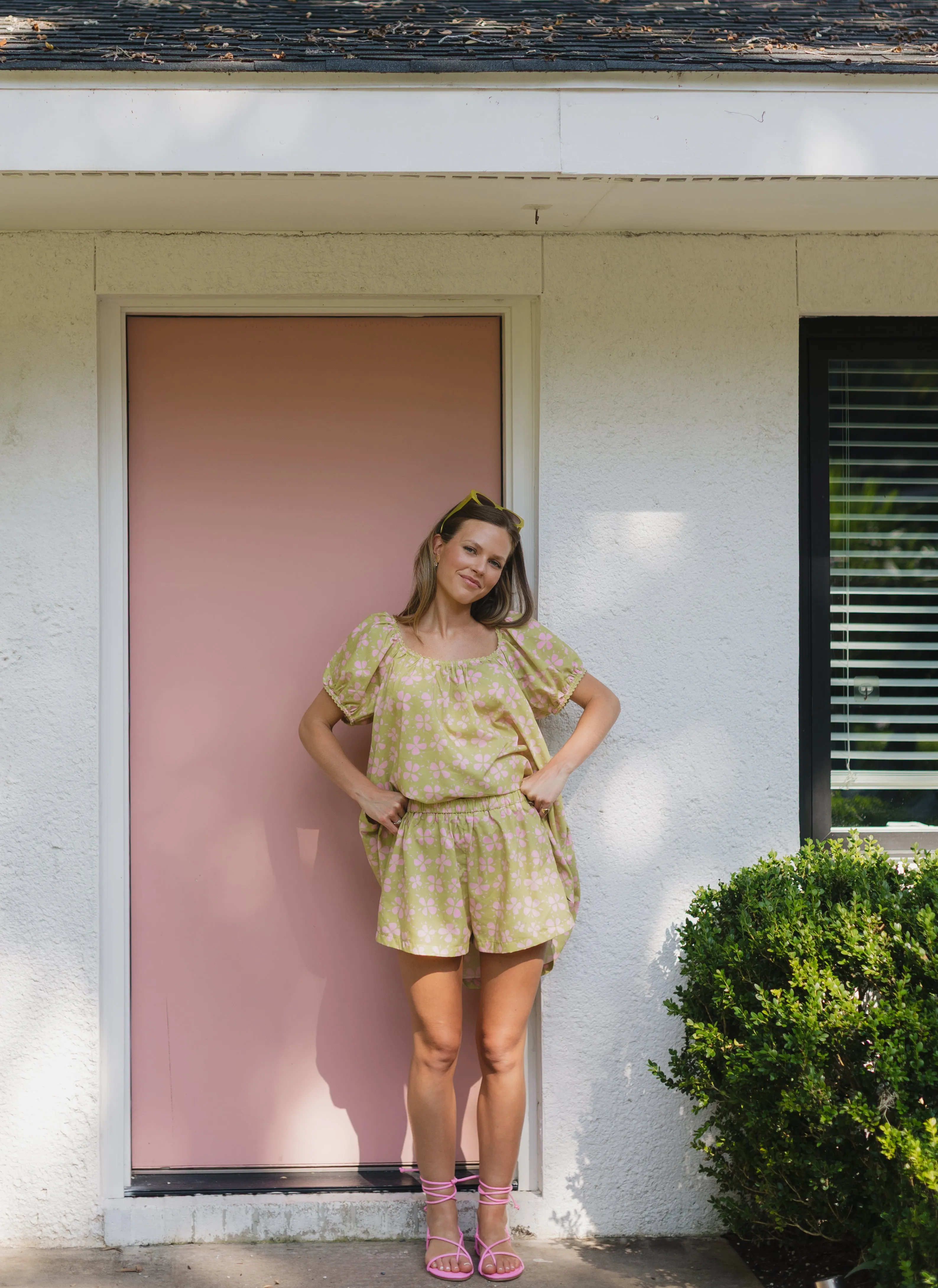 The Madeline Set - Kiwi Floral sold by Darling Loungewear product image thumbnail 5