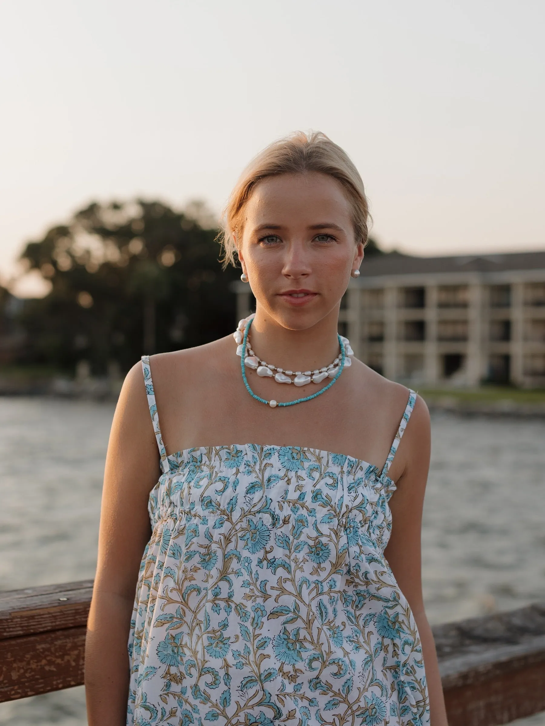 Magnolia Maxi in Aqua Reef sold by Darling Loungewear product image thumbnail 2