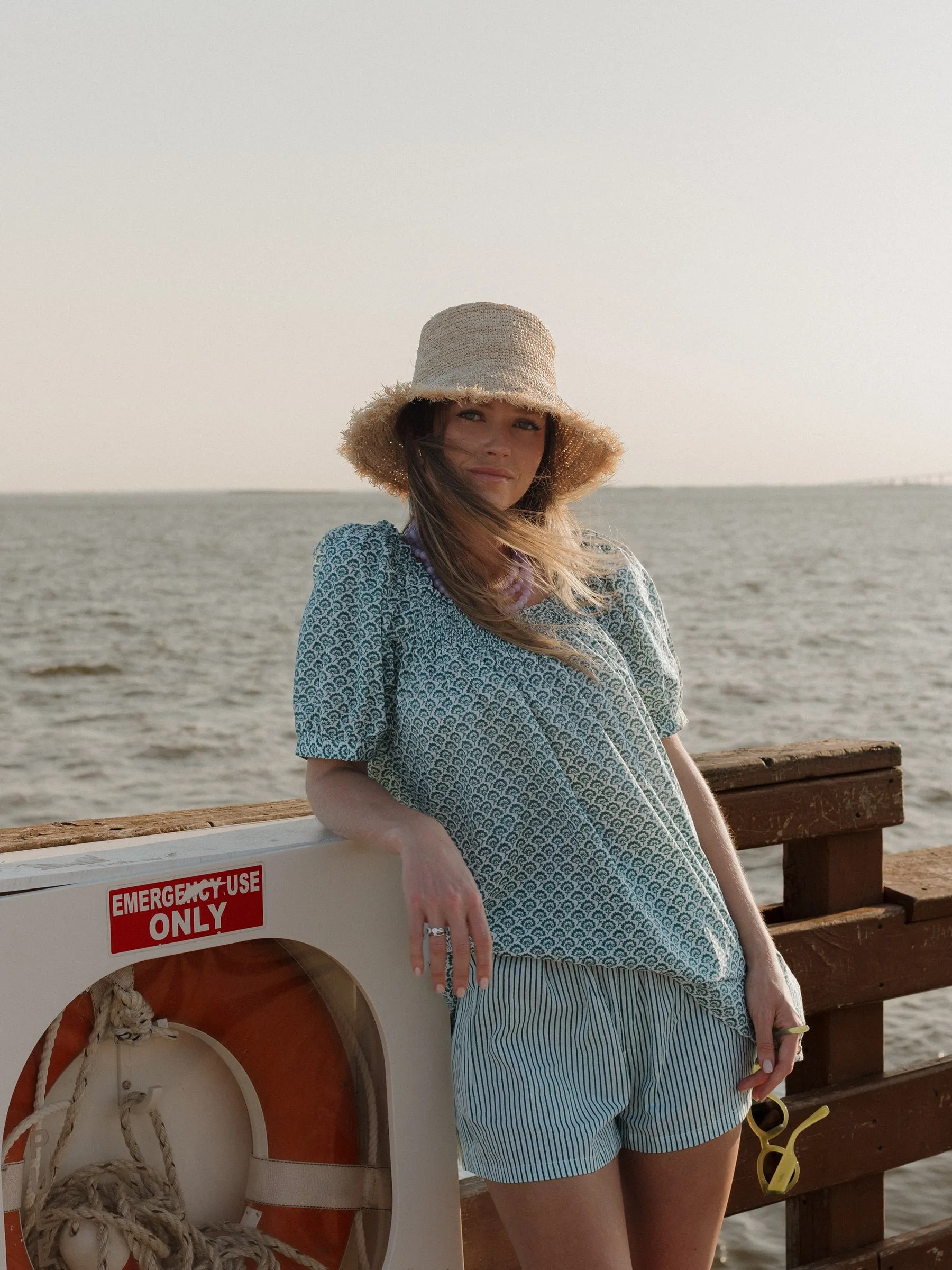 The Sweet and Short Set - Turquoise Peacock sold by Darling Loungewear product image thumbnail 2