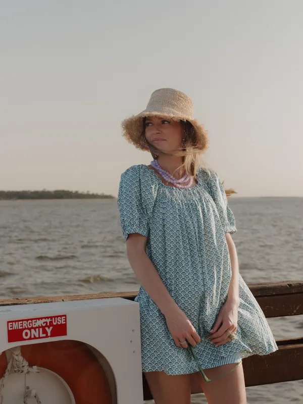 The Sweet and Short Set - Turquoise Peacock sold by Darling Loungewear