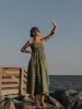 James Dress - Green Bandana sold by Darling Loungewear