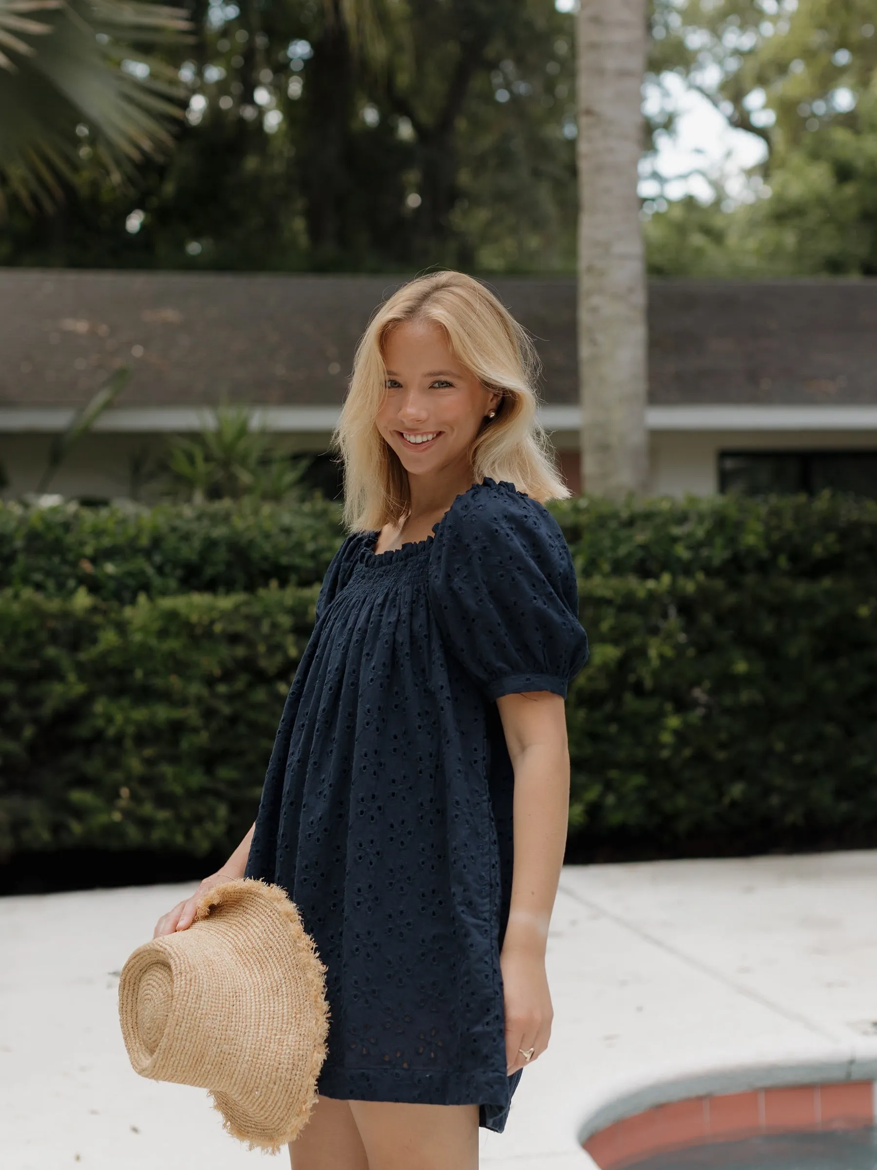 The Short & Sweet Set - Navy Eyelet sold by Darling Loungewear product image thumbnail 3