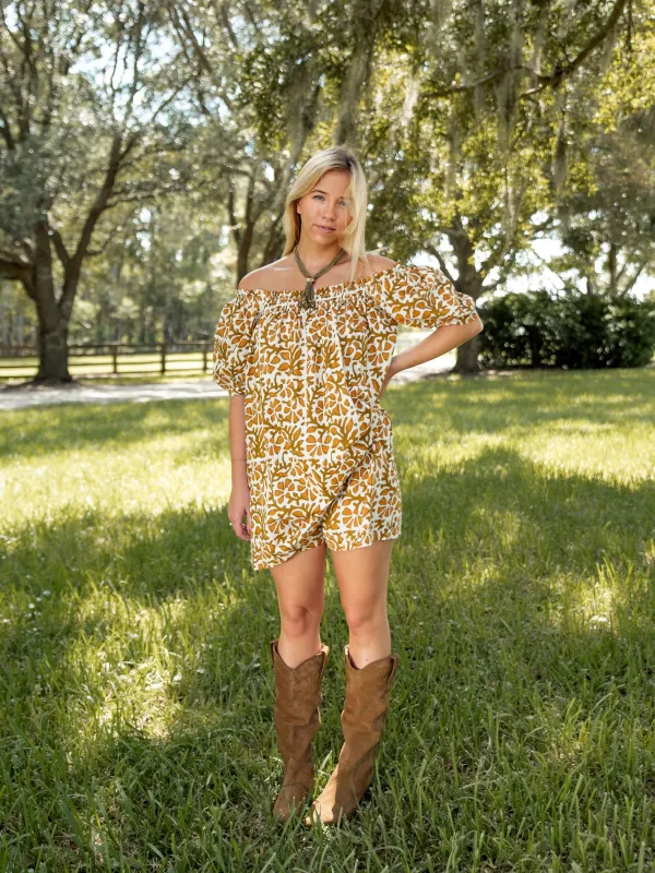 The Sweet and Short Set - Golden Vine sold by Darling Loungewear