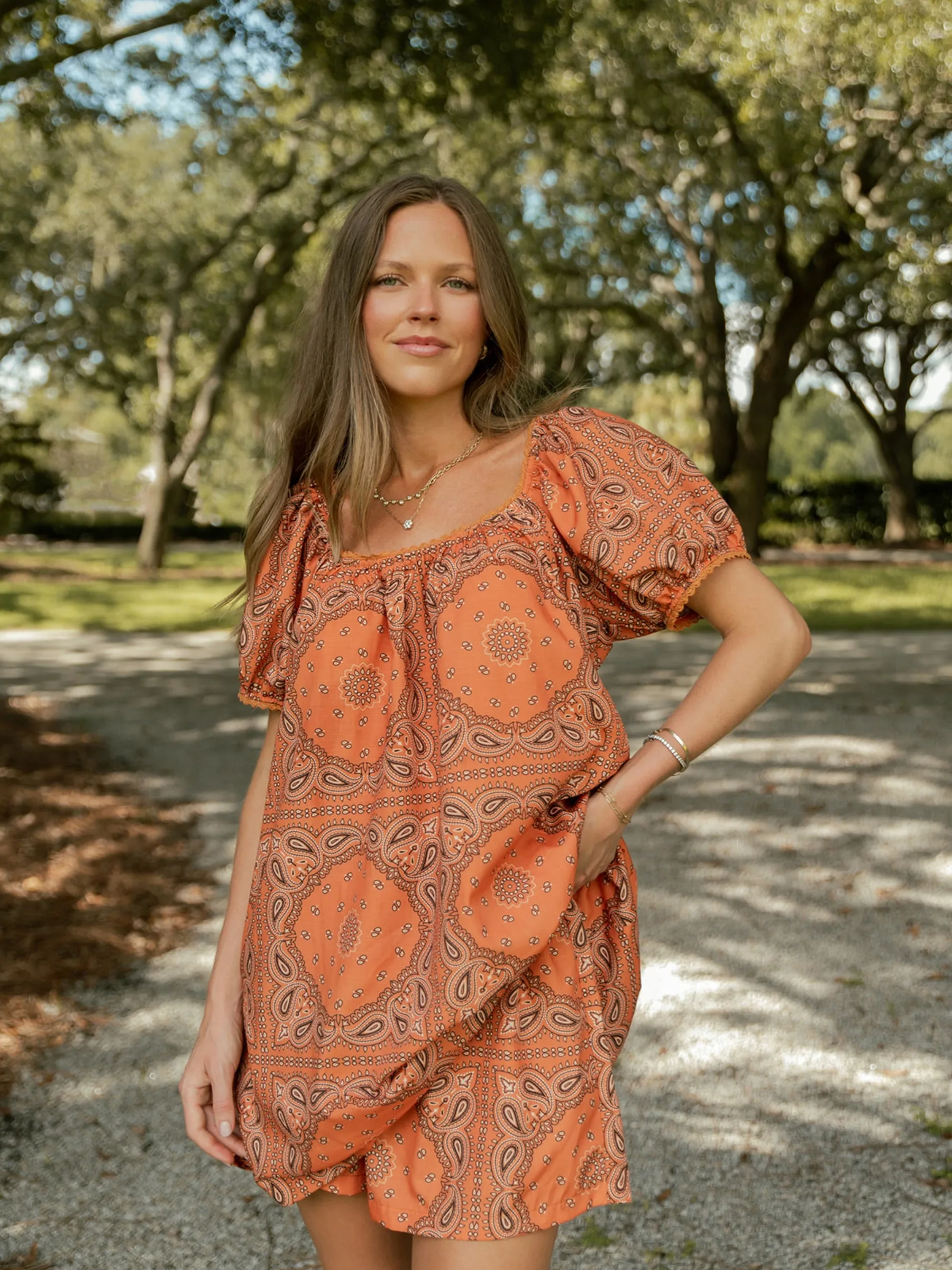 The Madeline Set - Burnt Orange Bandana sold by Darling Loungewear product image thumbnail 2