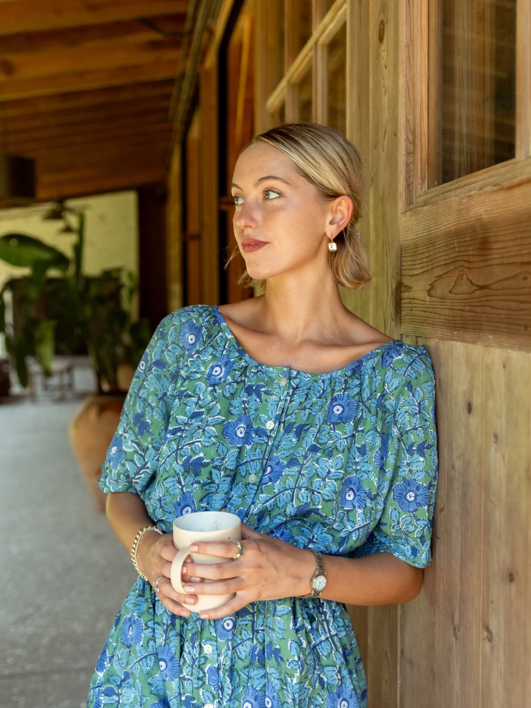 The Scotty Dress - Teal Garden sold by Darling Loungewear product image thumbnail 5