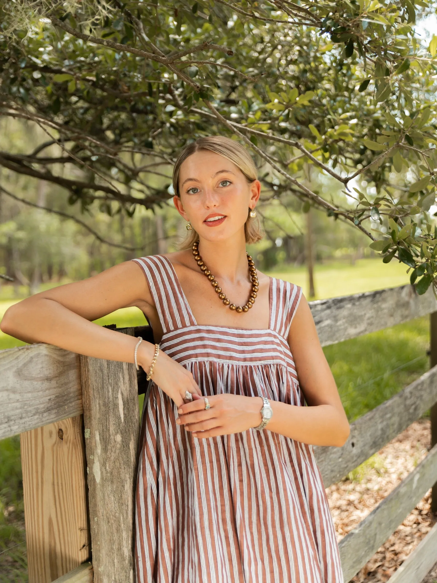 The Harriet Set - Mocha Stripe sold by Darling Loungewear product image thumbnail 5