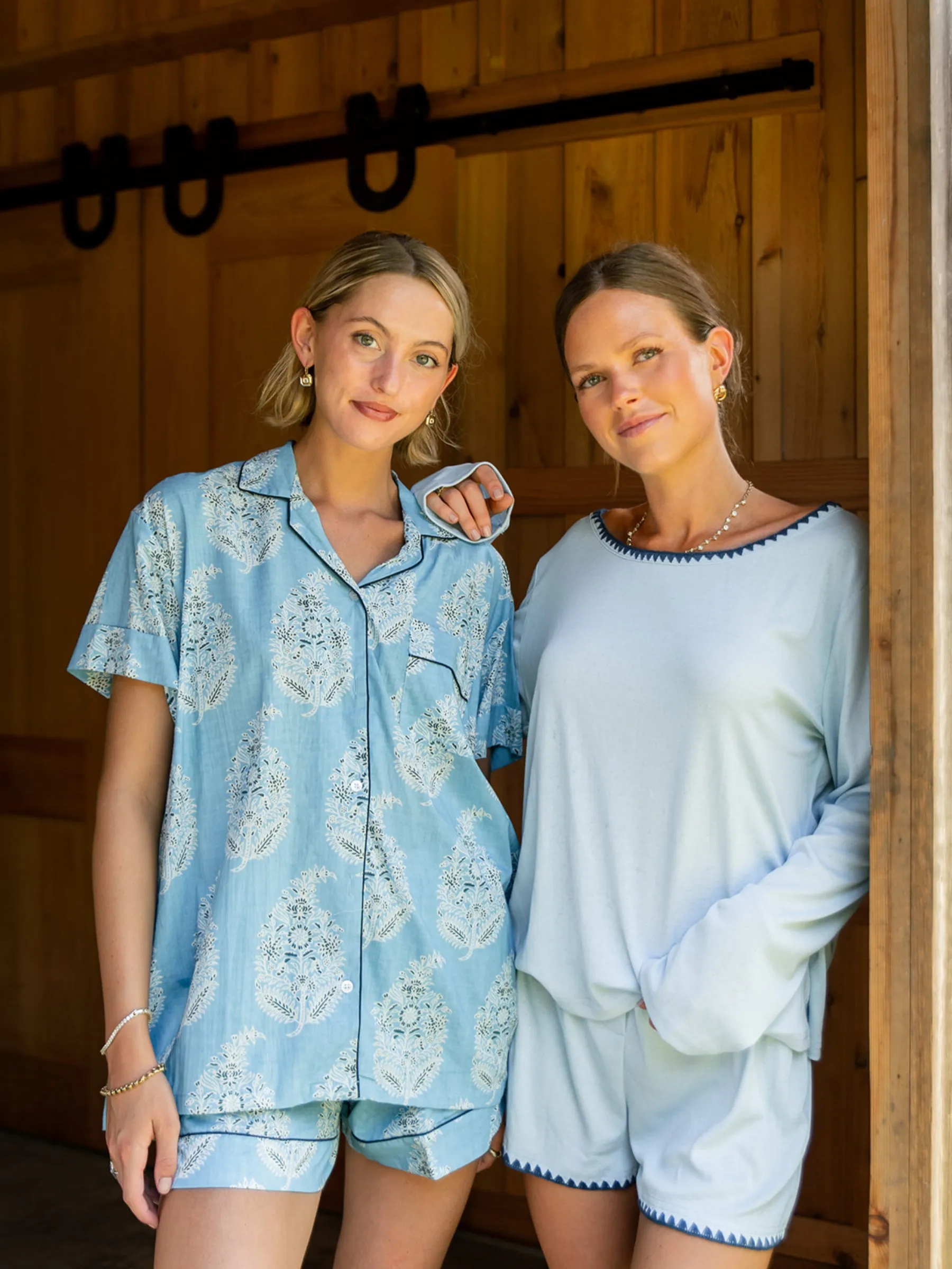 Frost Pointelle PJ Set - Long/Short sold by Darling Loungewear product image thumbnail 3