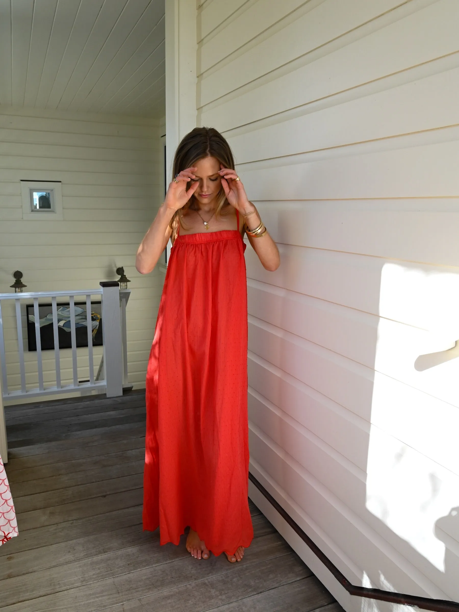 Barrett Maxi - Red Swiss Dot sold by Darling Loungewear product image thumbnail 5