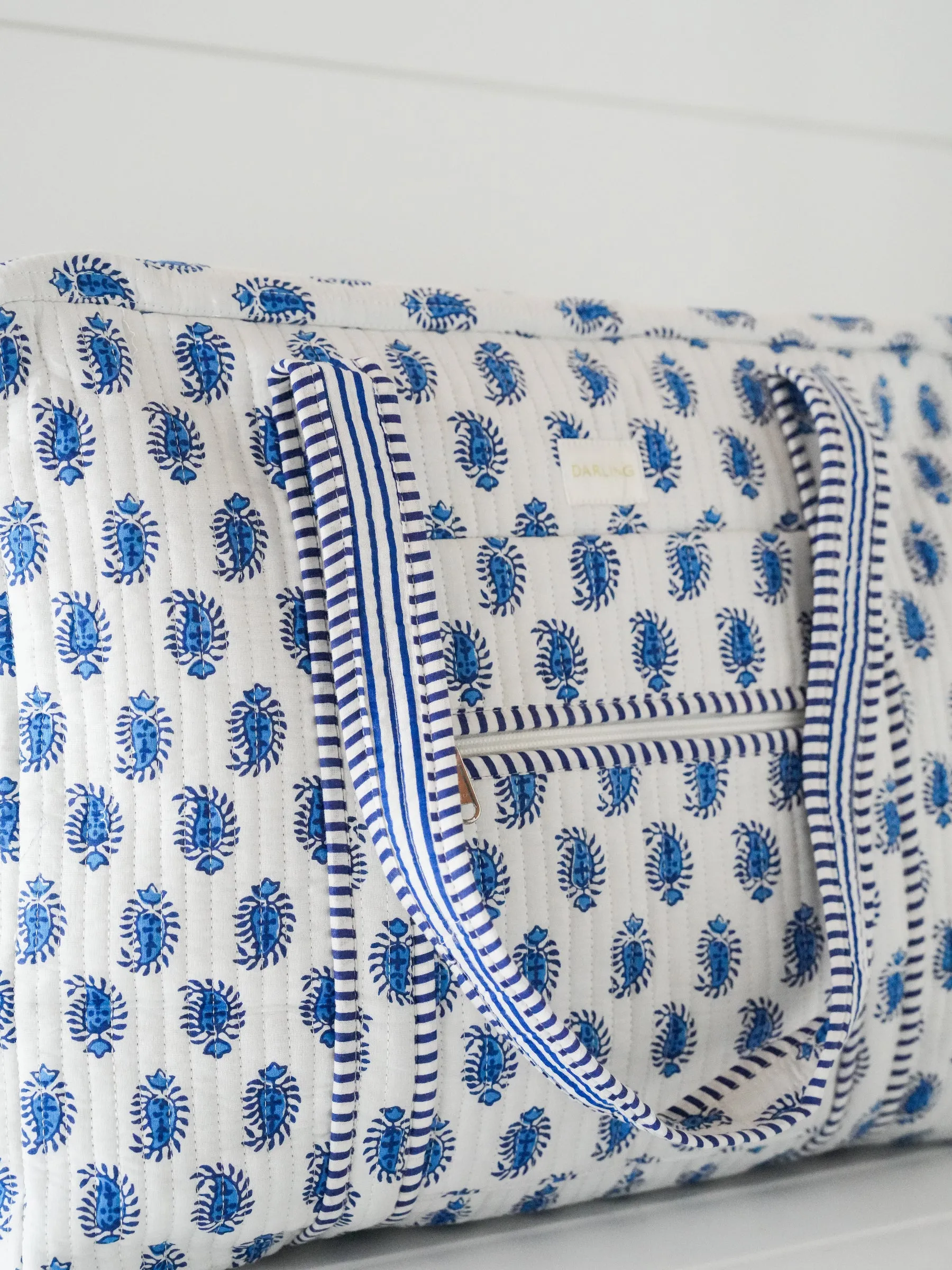 Weekender Bag - Blueberry Paisley "Half My Closet" sold by Darling Loungewear product image thumbnail 2