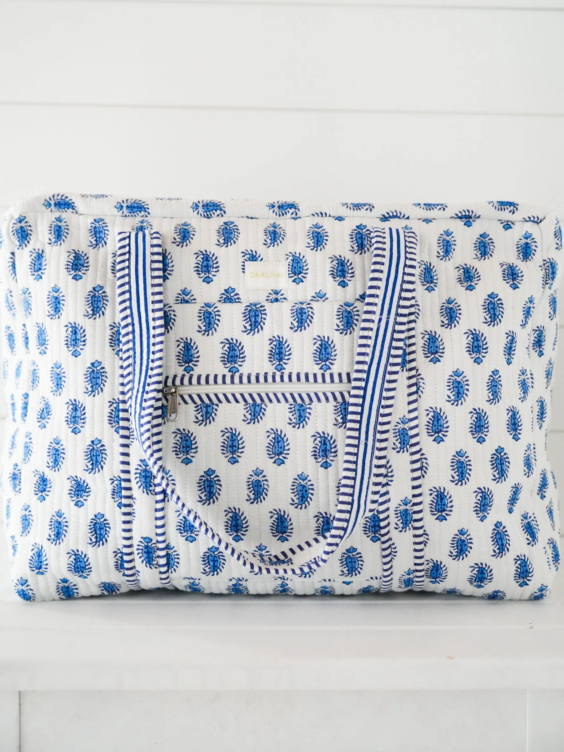 Weekender Bag - Blueberry Paisley "Half My Closet" sold by Darling Loungewear product image thumbnail 4
