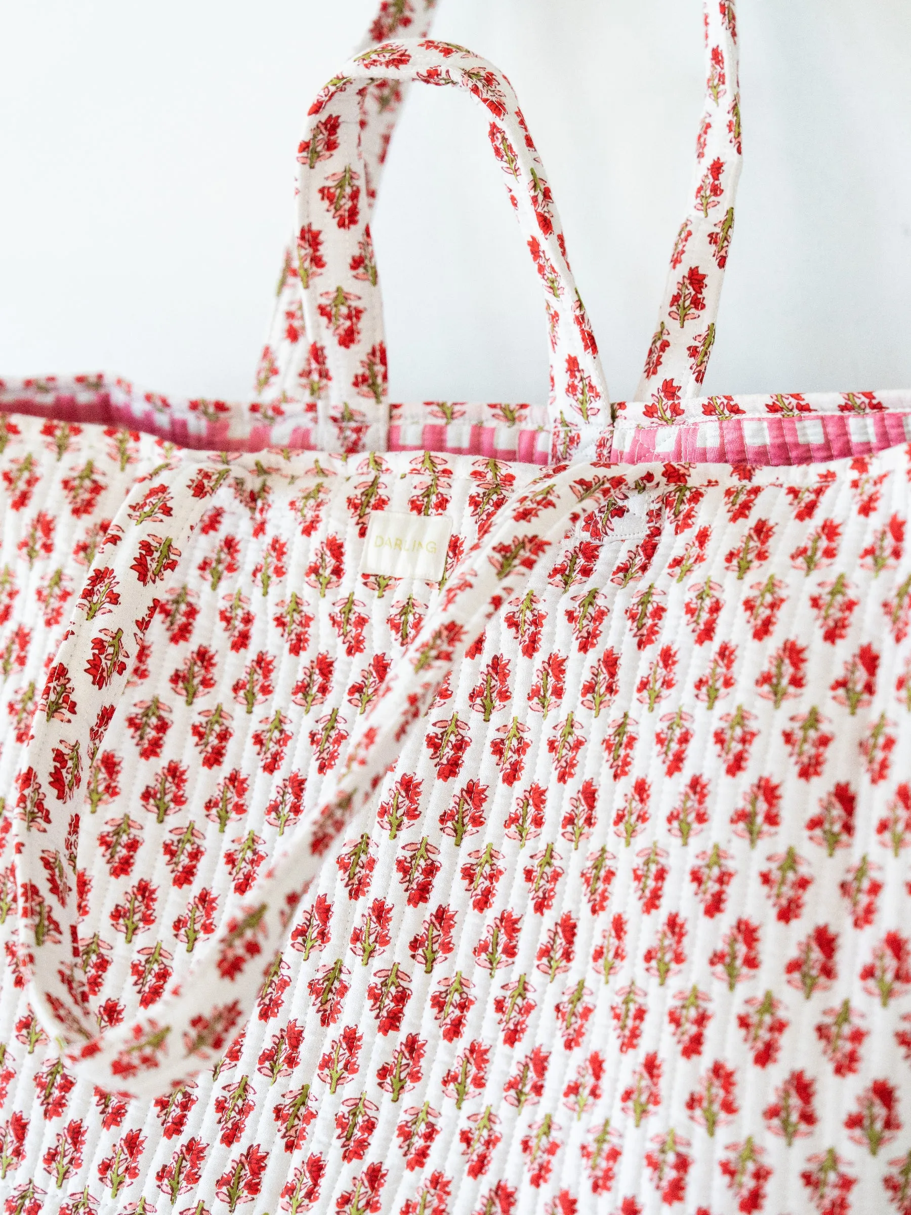 Darby Tote - Poinsetta Garden sold by Darling Loungewear product image thumbnail 2