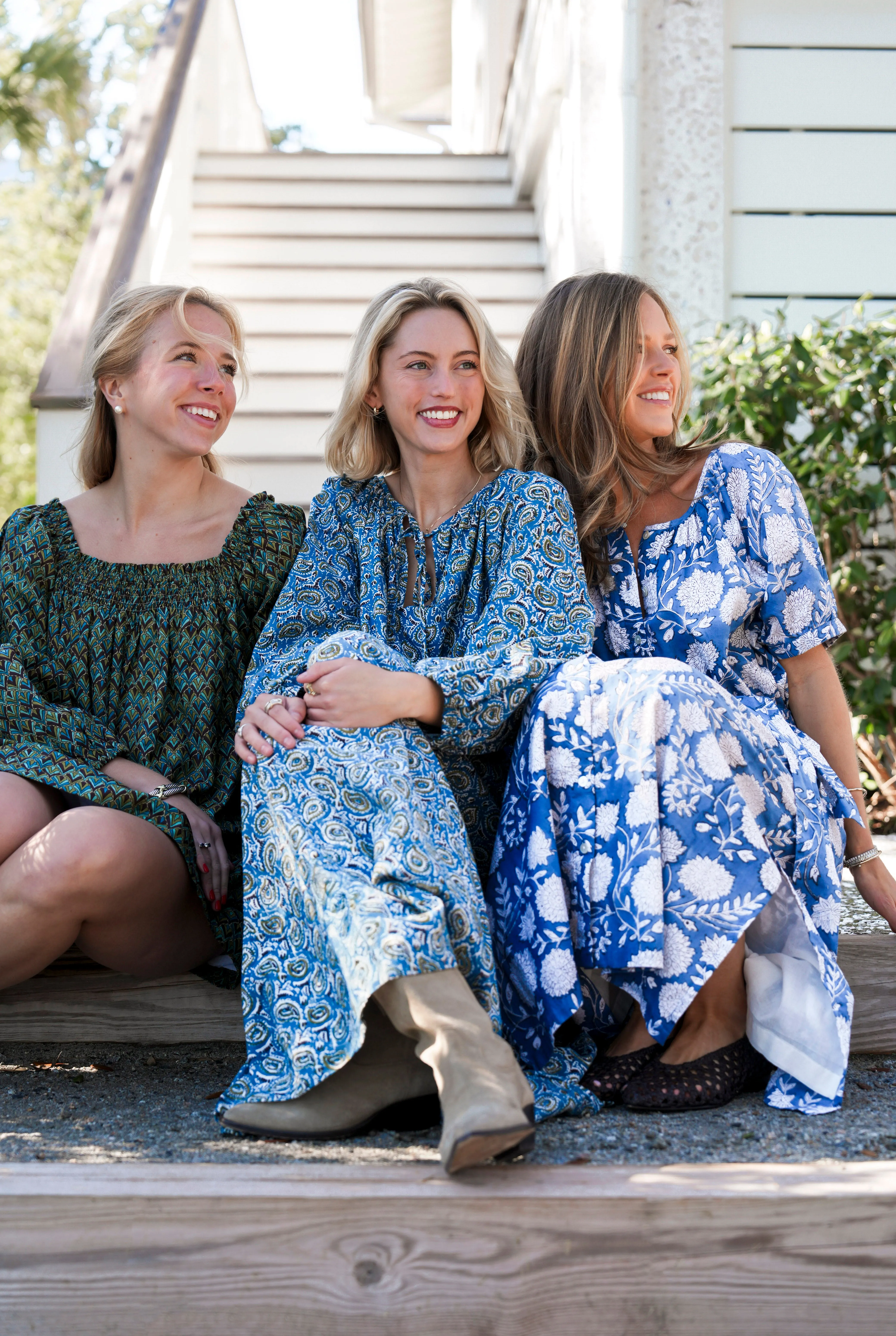 The Scotty Dress - Deep Blue Bloom sold by Darling Loungewear product image thumbnail 3