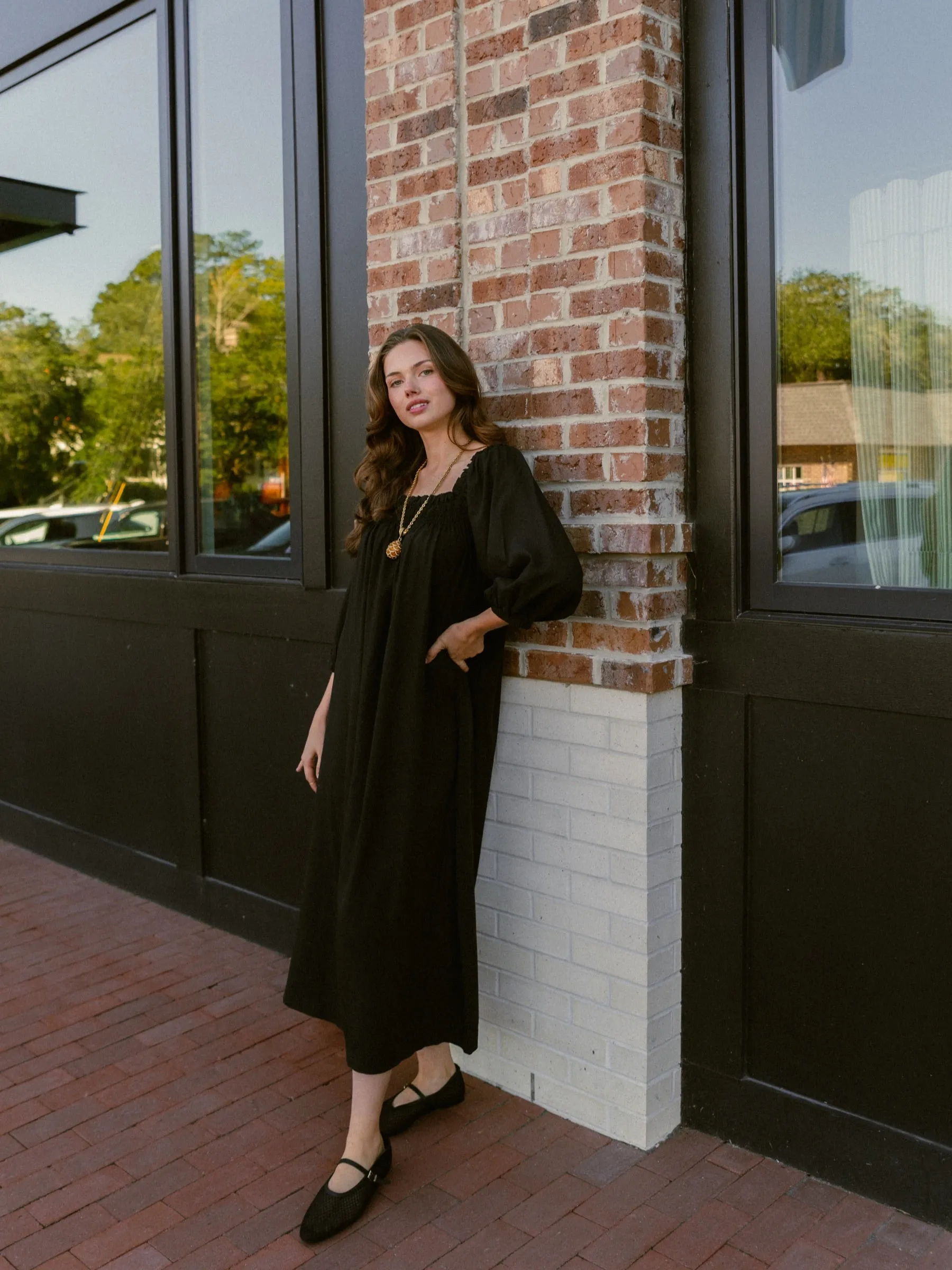 Hannah Dress - Jet sold by Darling Loungewear