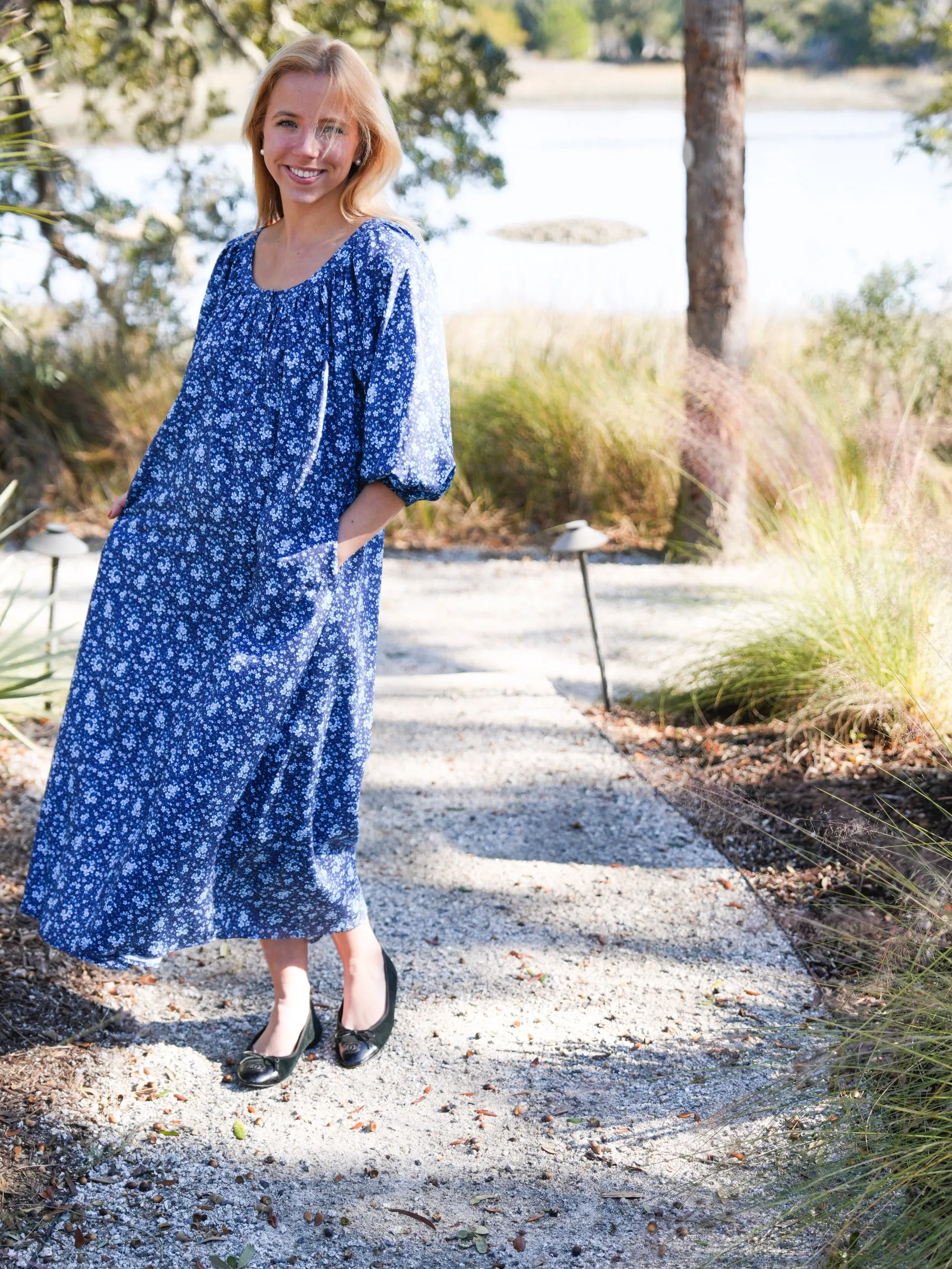 Drew Maxi - Blue Meadow sold by Darling Loungewear product image thumbnail 3