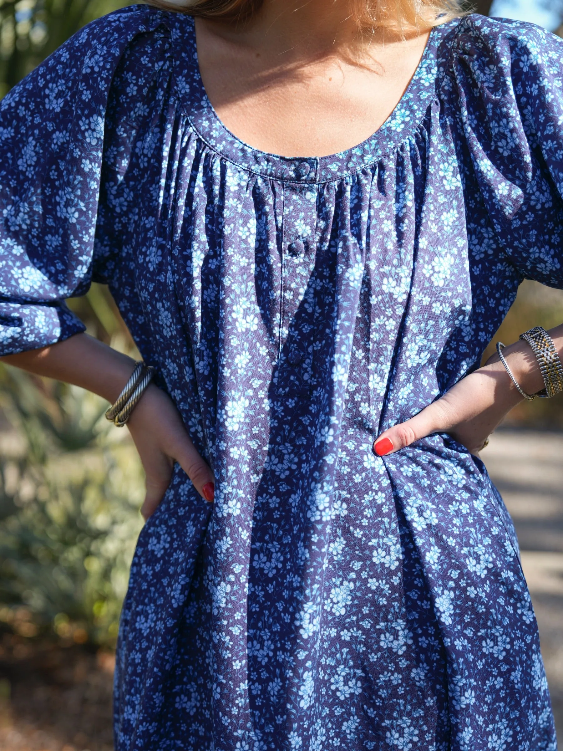 Drew Maxi - Blue Meadow sold by Darling Loungewear product image thumbnail 2