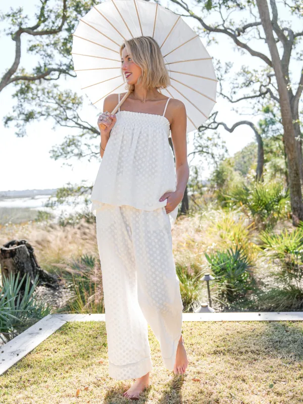 The Danielle Set - White Daisy sold by Darling Loungewear