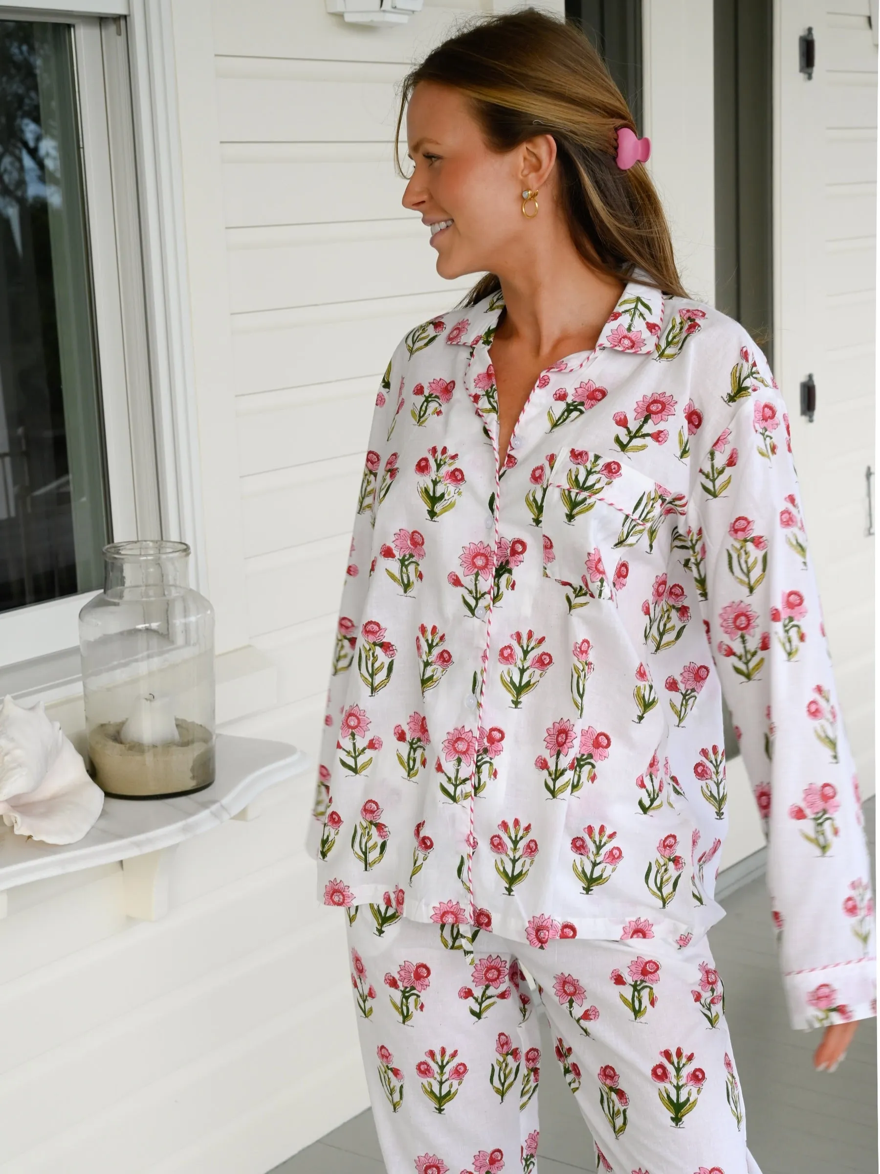 Cozy Pajama Set - Blush Daisy sold by Darling Loungewear product image thumbnail 5