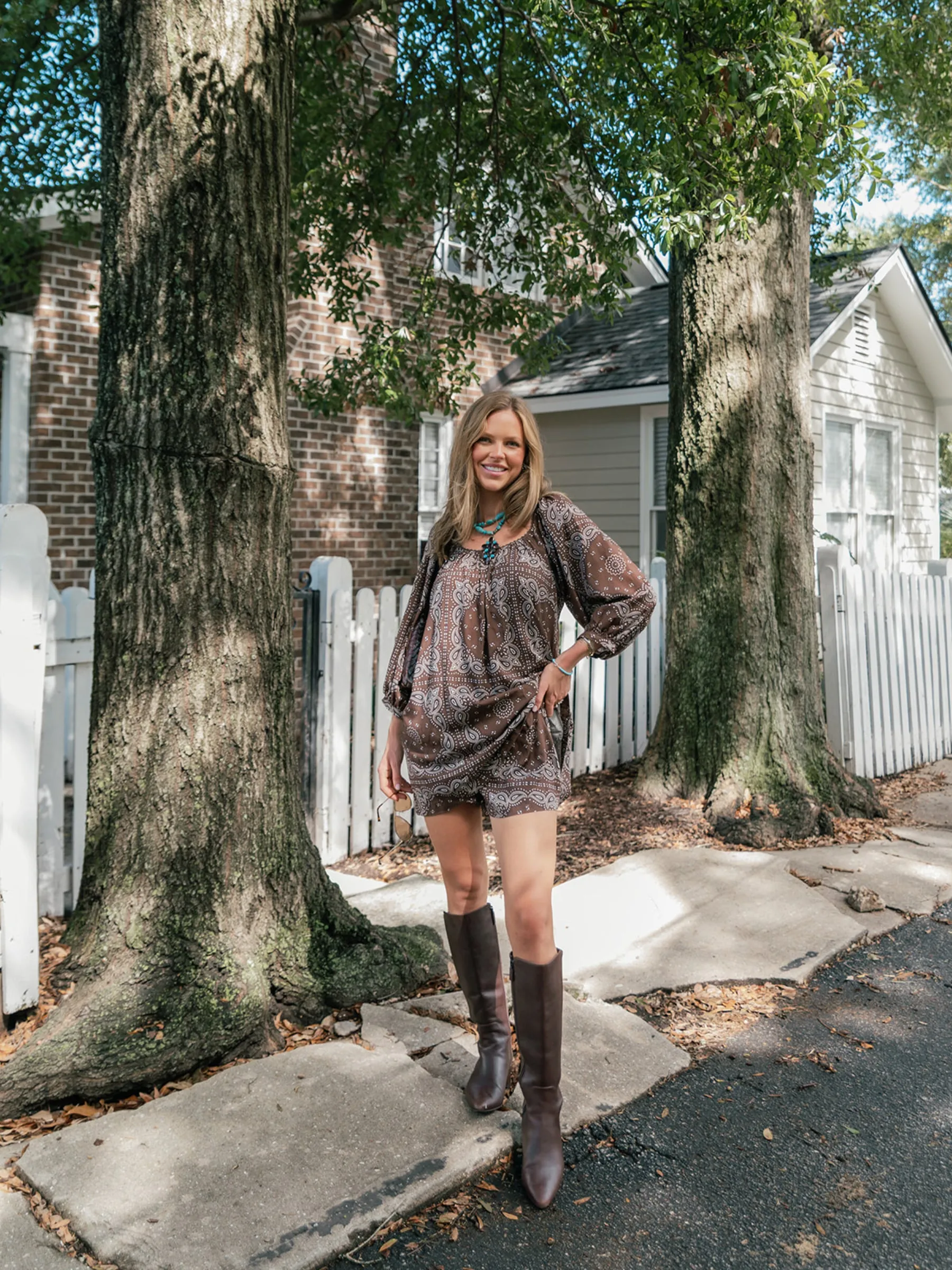 The Mandy Set - Espresso Bandana sold by Darling Loungewear