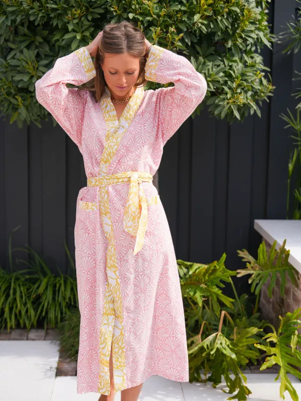 Lounge Robe - Pink Lemonade made by Darling