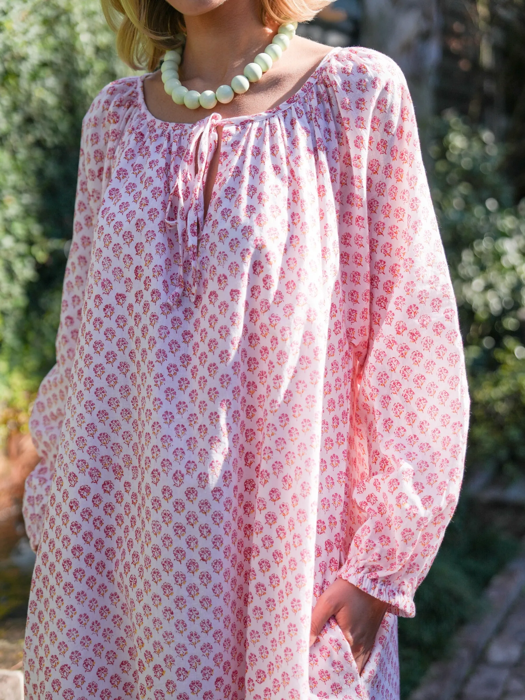 Christopher Maxi Dress - Pink Sherbert Bouquet sold by Darling Loungewear product image thumbnail 2