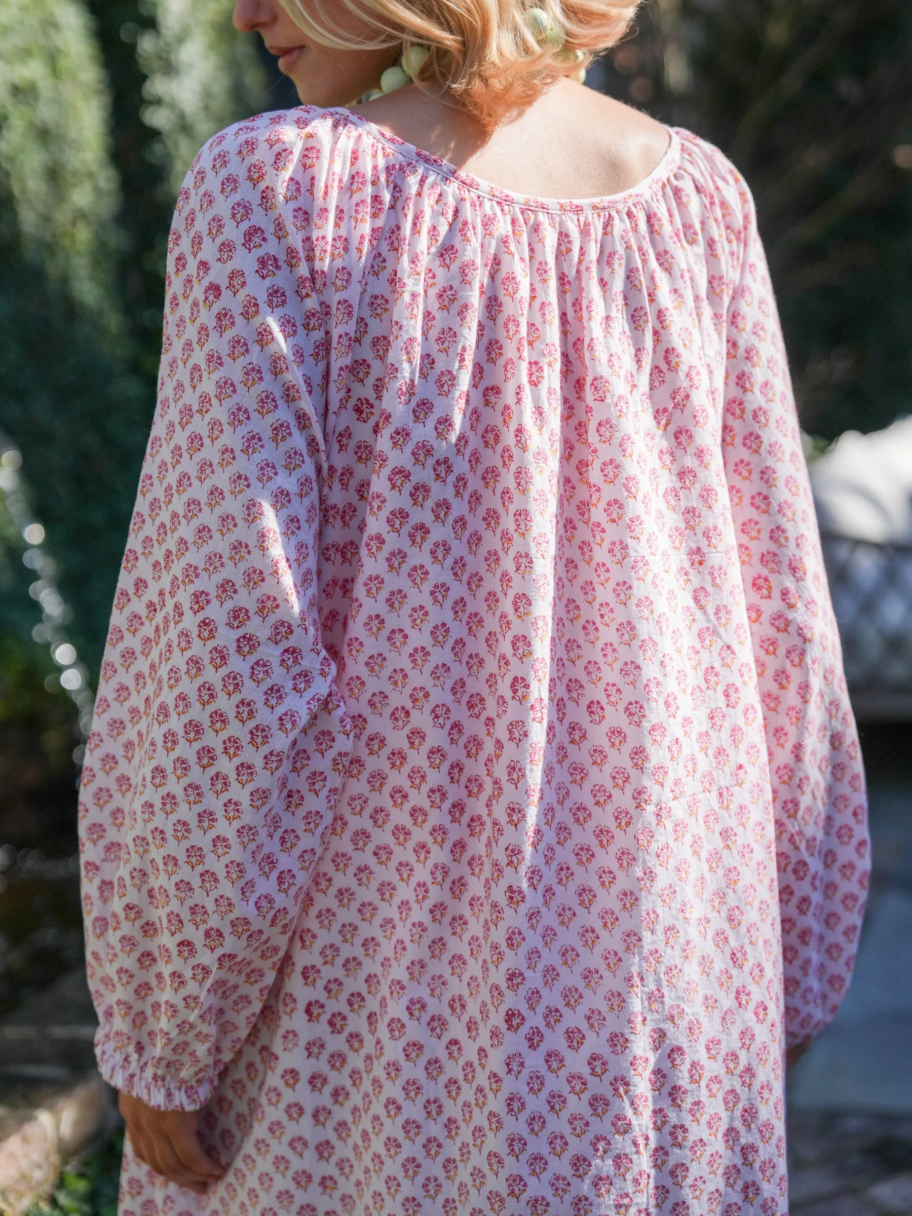 Christopher Maxi Dress - Pink Sherbert Bouquet sold by Darling Loungewear product image thumbnail 3