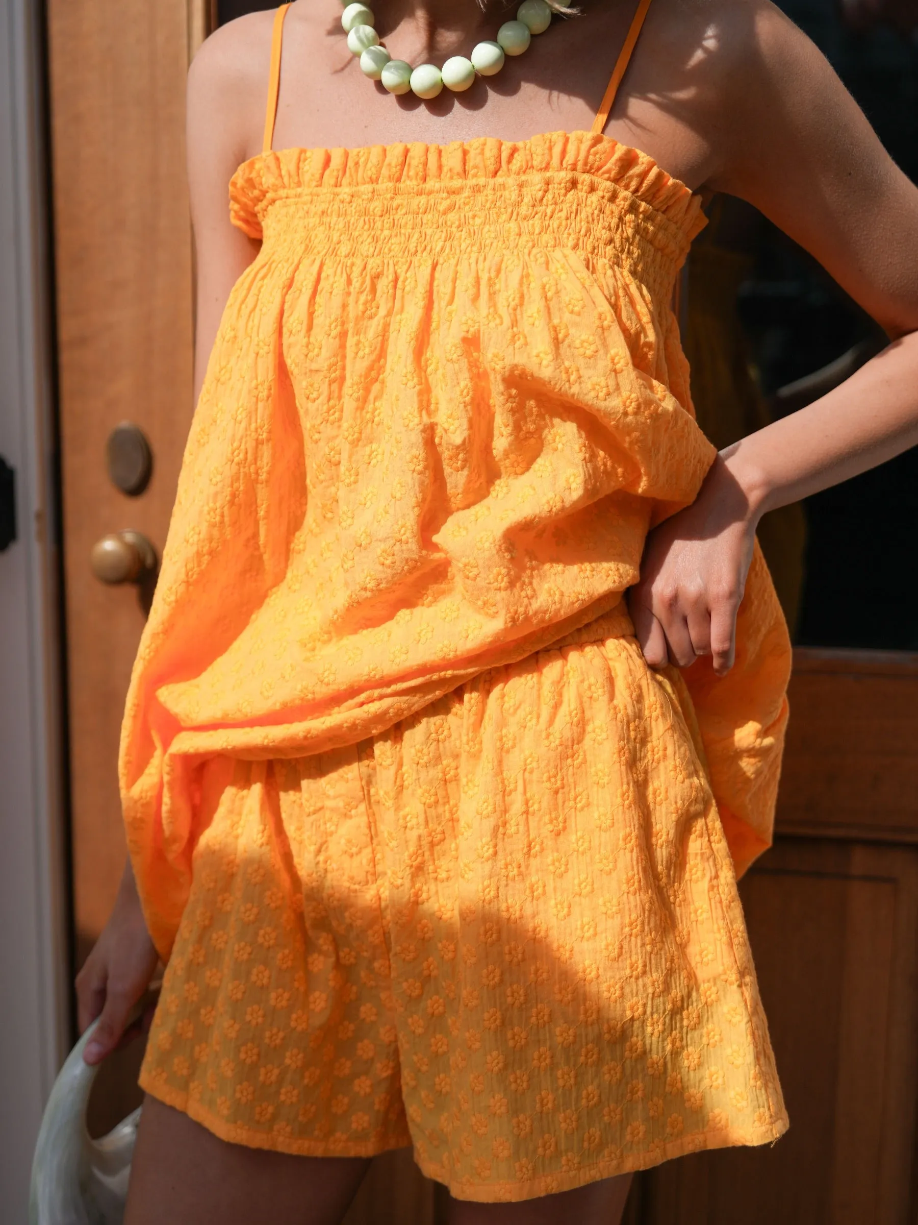 The Sally Dress Set - Mango Daisy sold by Darling Loungewear product image thumbnail 4