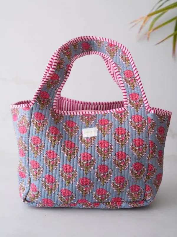Reese Tote - Pink Dahlia made by Darling