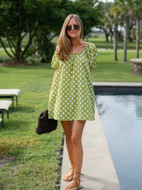 The Madeline Set - Key Lime Dot made by Darling