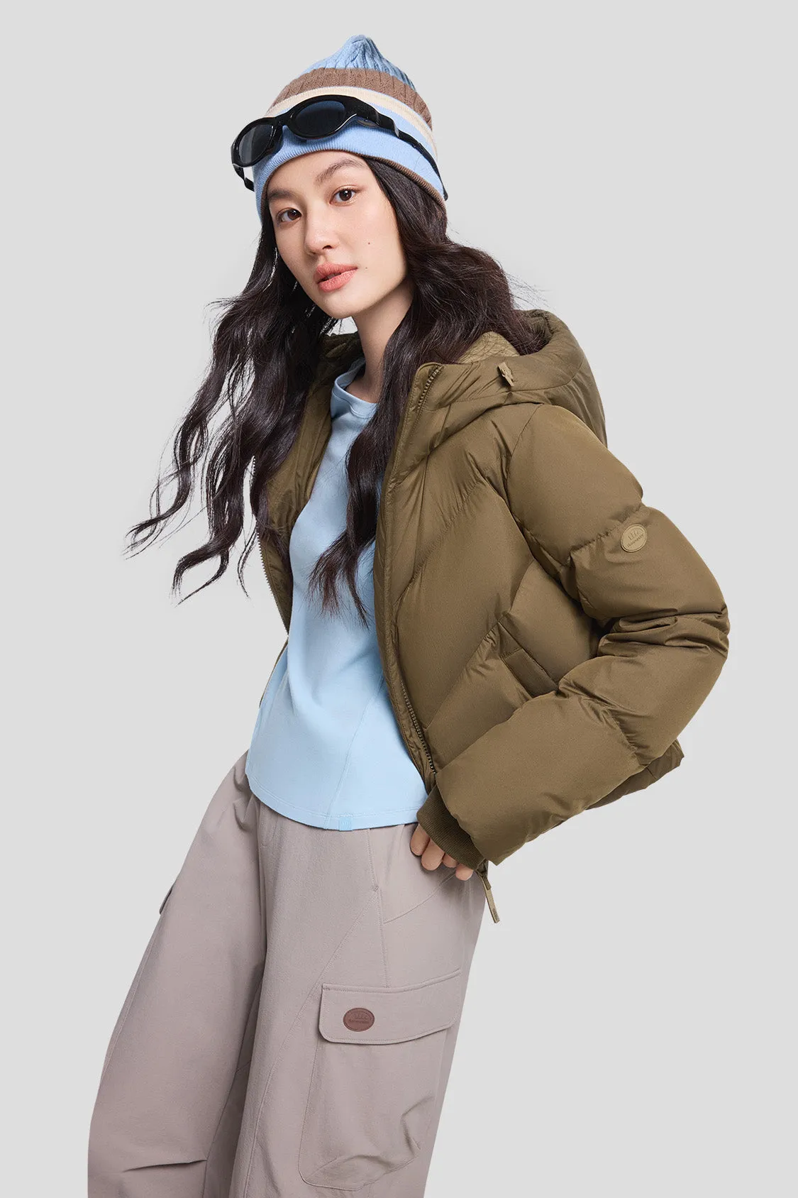 AquaDown - Women's Short Water-Repellent High-Warmth Puffer sold by Beneunder product image thumbnail 2