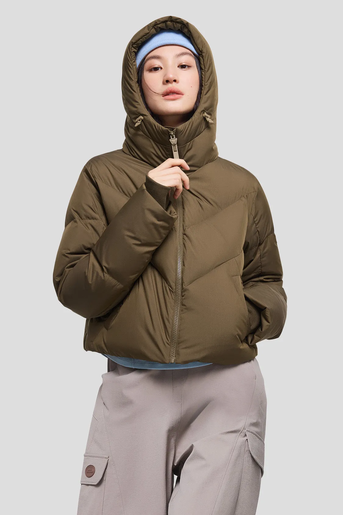 AquaDown - Women's Short Water-Repellent High-Warmth Puffer sold by Beneunder product image thumbnail 5