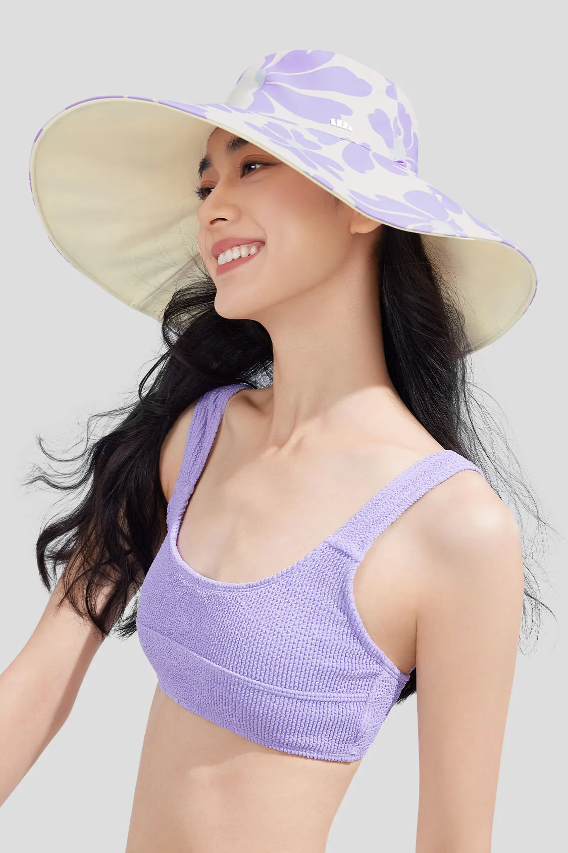 Flora - Women's Reversible Sun Hat with Floral Design UPF50+ sold by Beneunder product image thumbnail 3