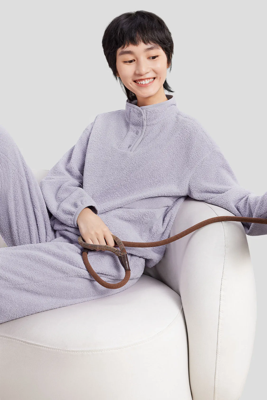 Women's Cozy Fleece Loungewear Set sold by Beneunder product image thumbnail 4