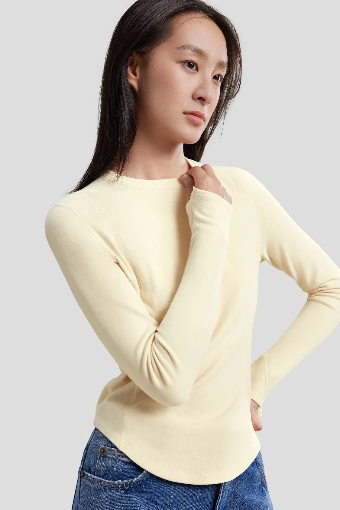 Women's Mid-Warm Short Fleece Long-Sleeve Shirt sold by Beneunder product image thumbnail 5