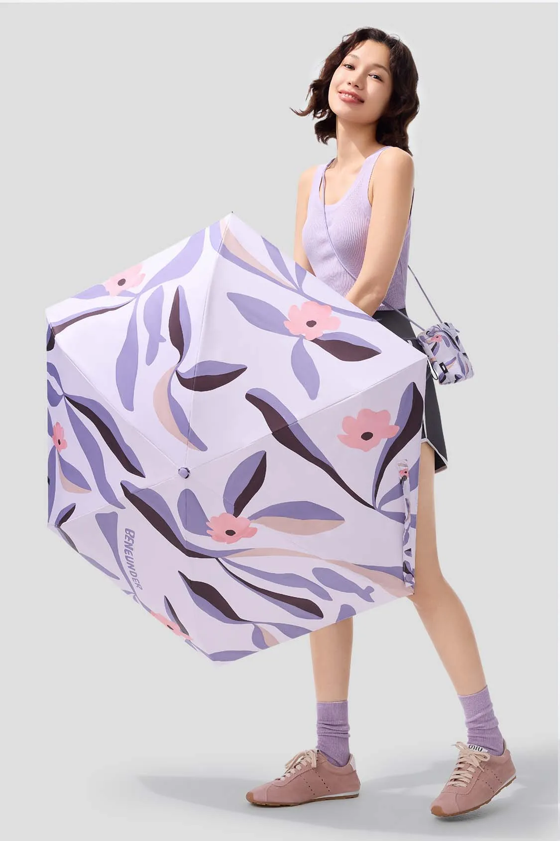 5-Fold Portable Sun Protection Umbrella UPF 50+ BM526 sold by Beneunder