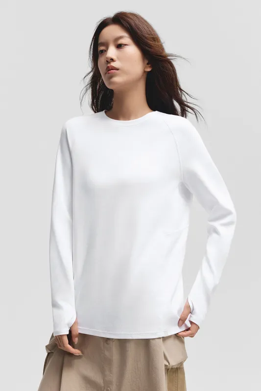 GoPod – Women’s Stretch Cotton Long-Sleeve T-Shirt made by Beneunder