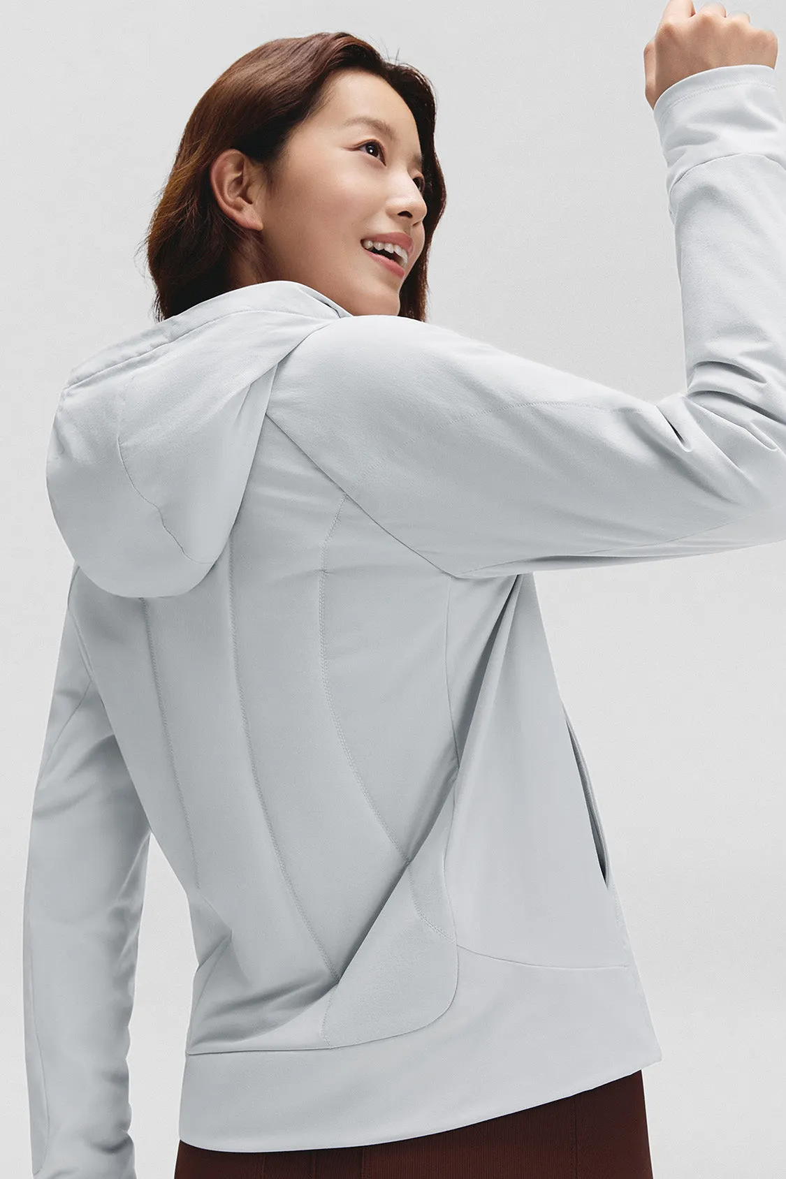 HoodBreeze – Women’s Medium-Warmth Hooded Stretch Fleece Jacket sold by Beneunder product image thumbnail 2